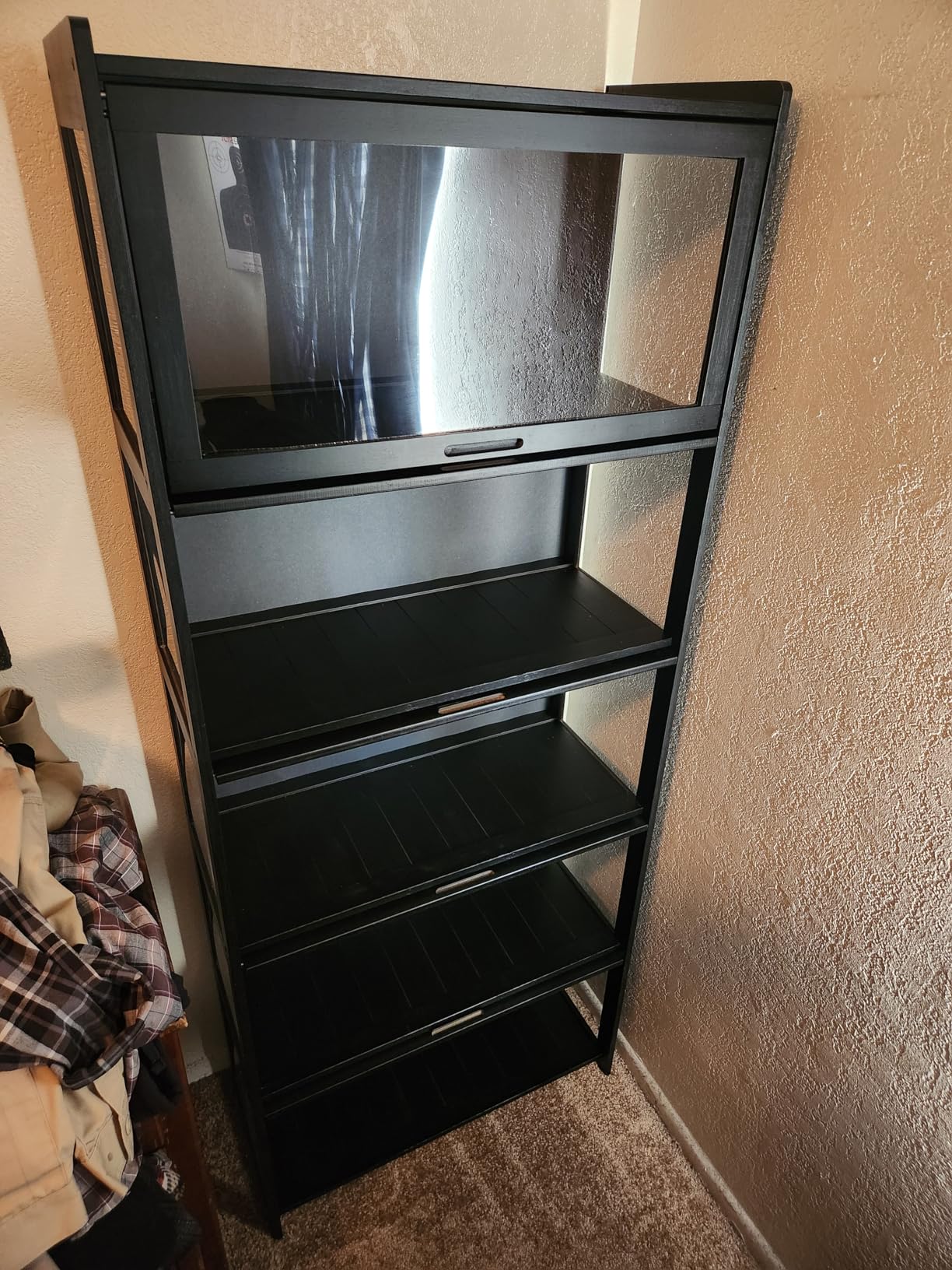 Magshion Display Cabinet with Acrylic Doors, 5-Tier Curio Cabinet for Collectibles, 67.5