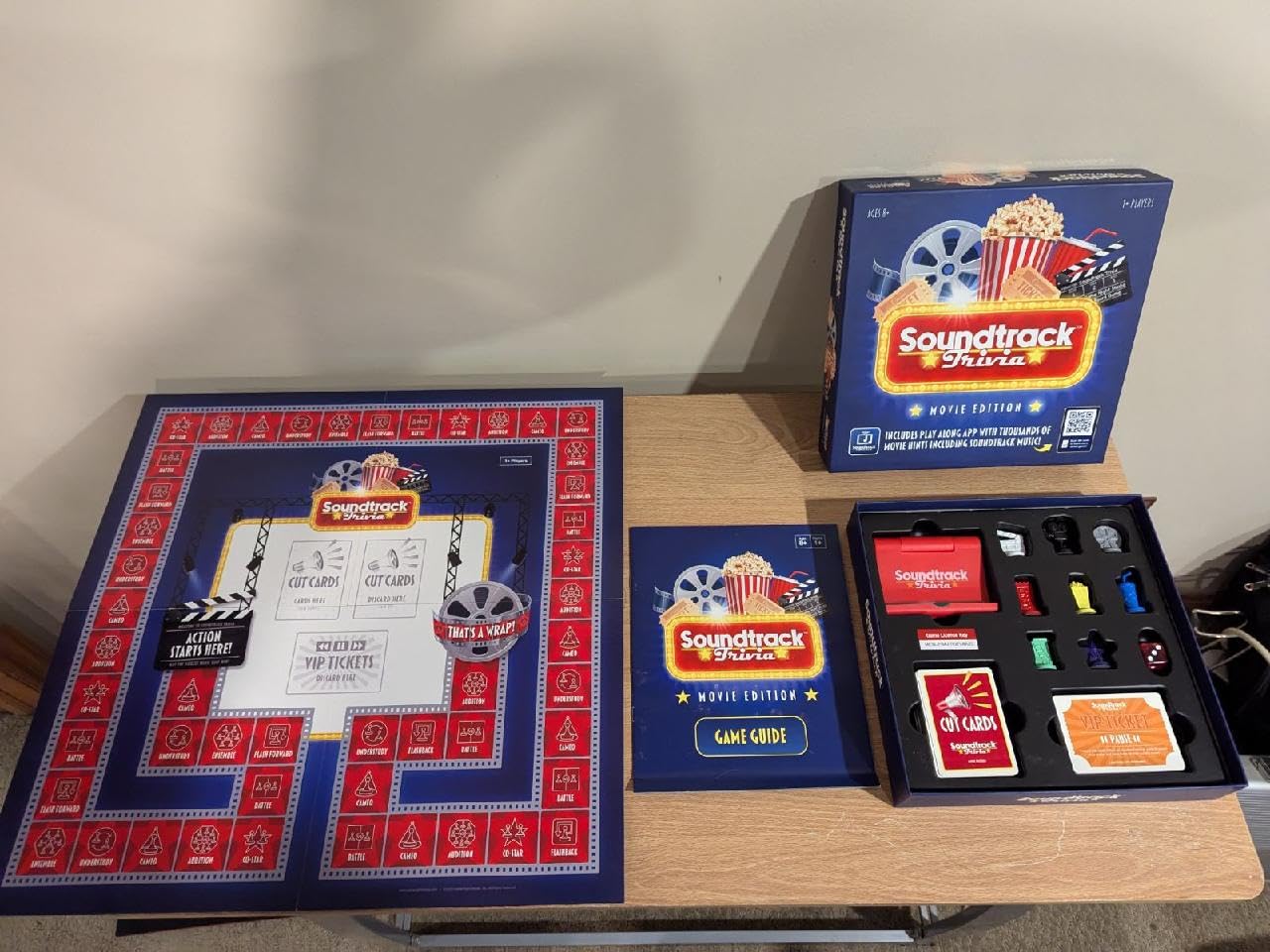 Soundtrack Trivia Limited Edition Movie Game Includes Bluetooth Speaker, Hand Painted Pieces and Coasters, Name The Movie from a 15 Second Music Clip, Board Game for Family, Adults, Kids Ages 8+ customer photo 1