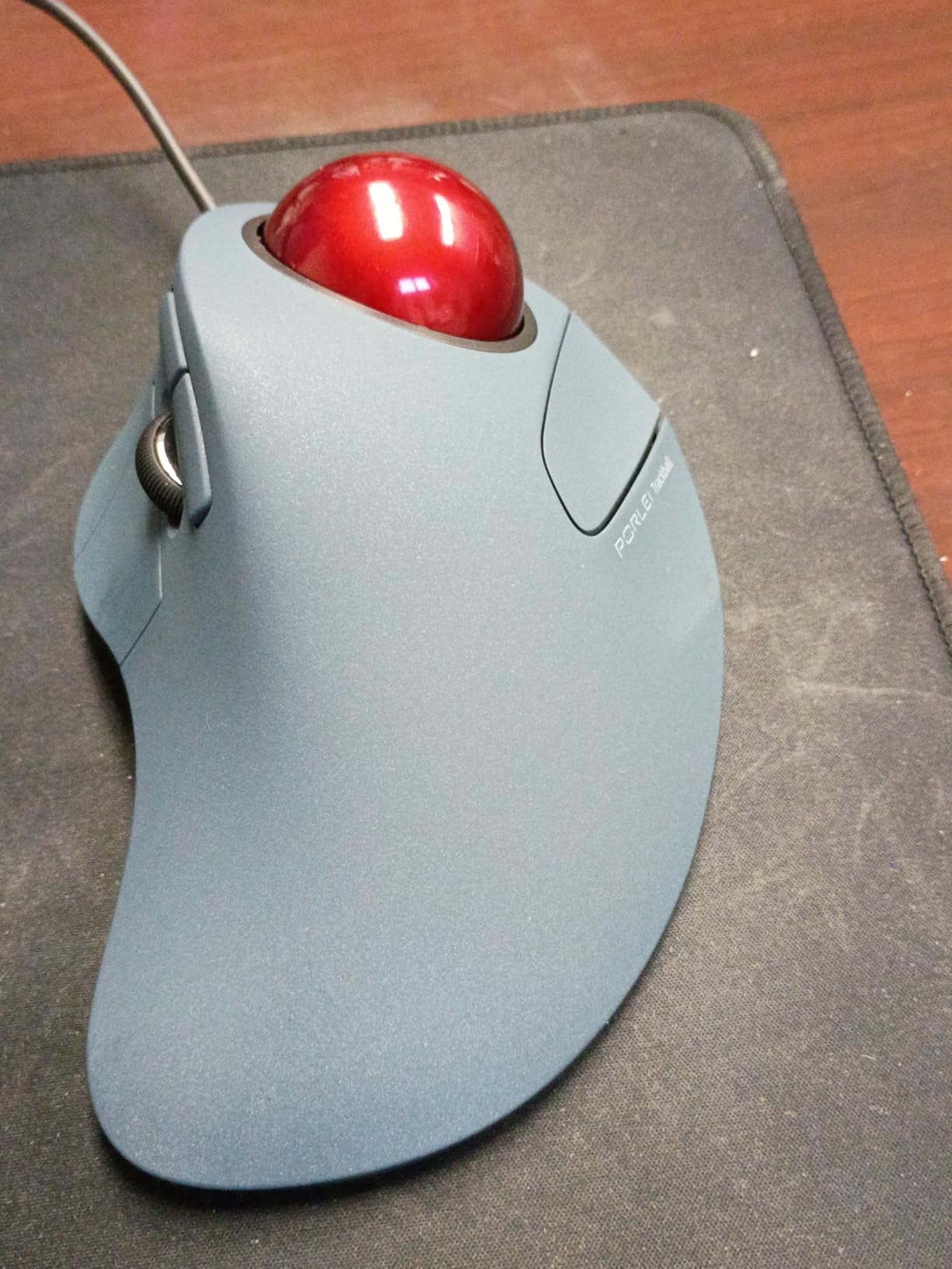 Wired Trackball Mouse for Large Hands, Ergonomic Design Reduces Wrist & Muscle Strain, Precision Tracking with Easy Index Finger Control, Compatible with PC, Laptop, Windows, Mac, Red customer photo 1