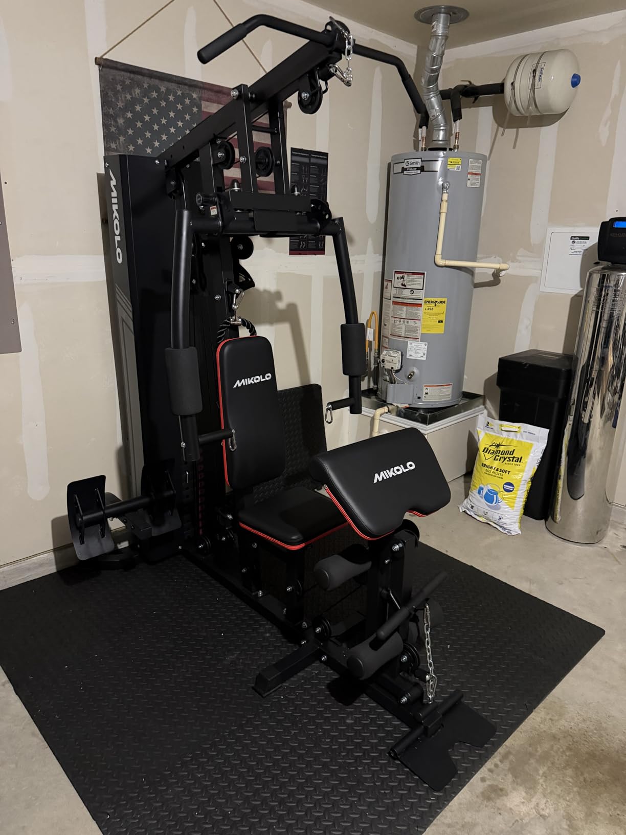 Mikolo Home Gym, Workout Station with 150LBS Weight Stack, Multifunctional Home Gym Equipment for Full Body Strength Training customer photo 2
