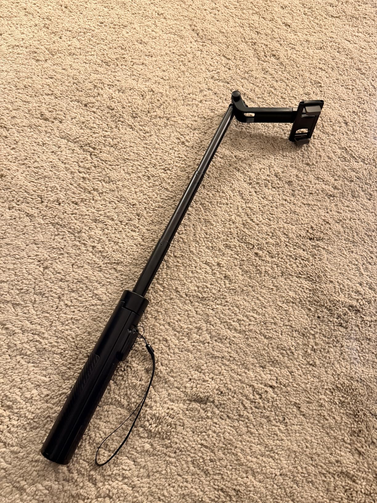 Selfie Stick Travel Tripod for Cell Phone with Remote Control and Phone Holder, Extendable Selfie Stick for iPhone, iPhone Tripod for Video Recording, 50 Inch, Black customer photo 1