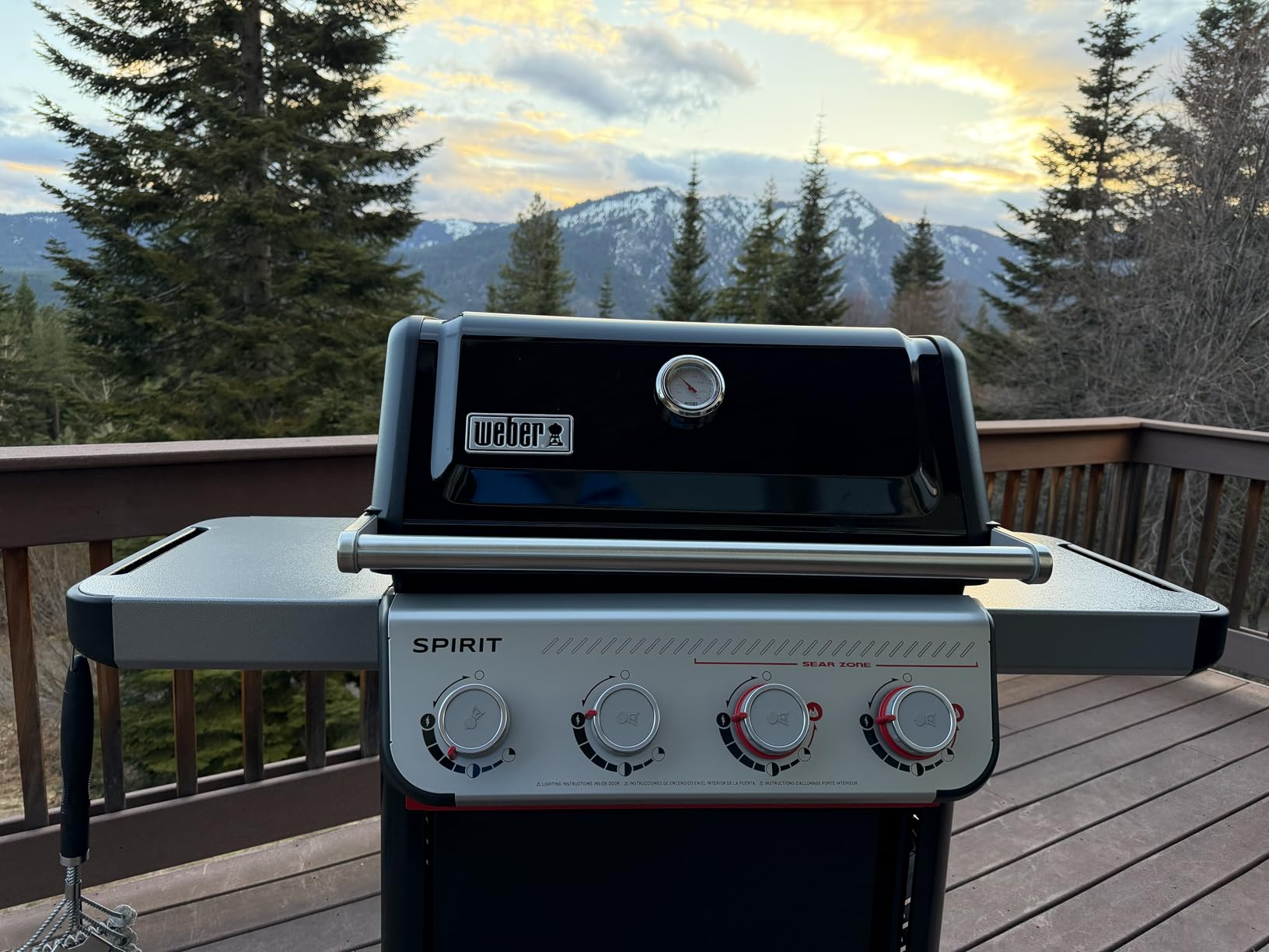 Weber Spirit E-425 Liquid Propane Gas Grill for Outdoor Cooking and BBQ, 4 Burner, 2 Boost Burners & Sear Zone customer photo 1