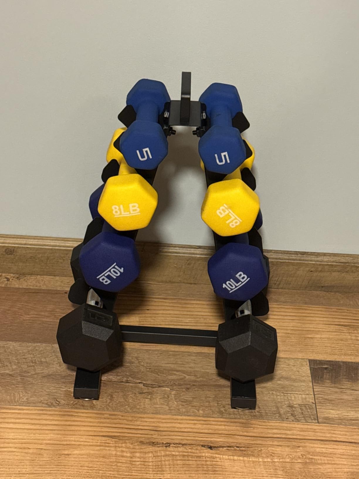 TomCare 6-Tier|5-Tier|4-Tier|2-Tier Dumbbell Rack Stand Only, Weight Rack for Home Gym Storage Stand for Weights Metal Weight Stand Dumbbell Holder customer photo 2