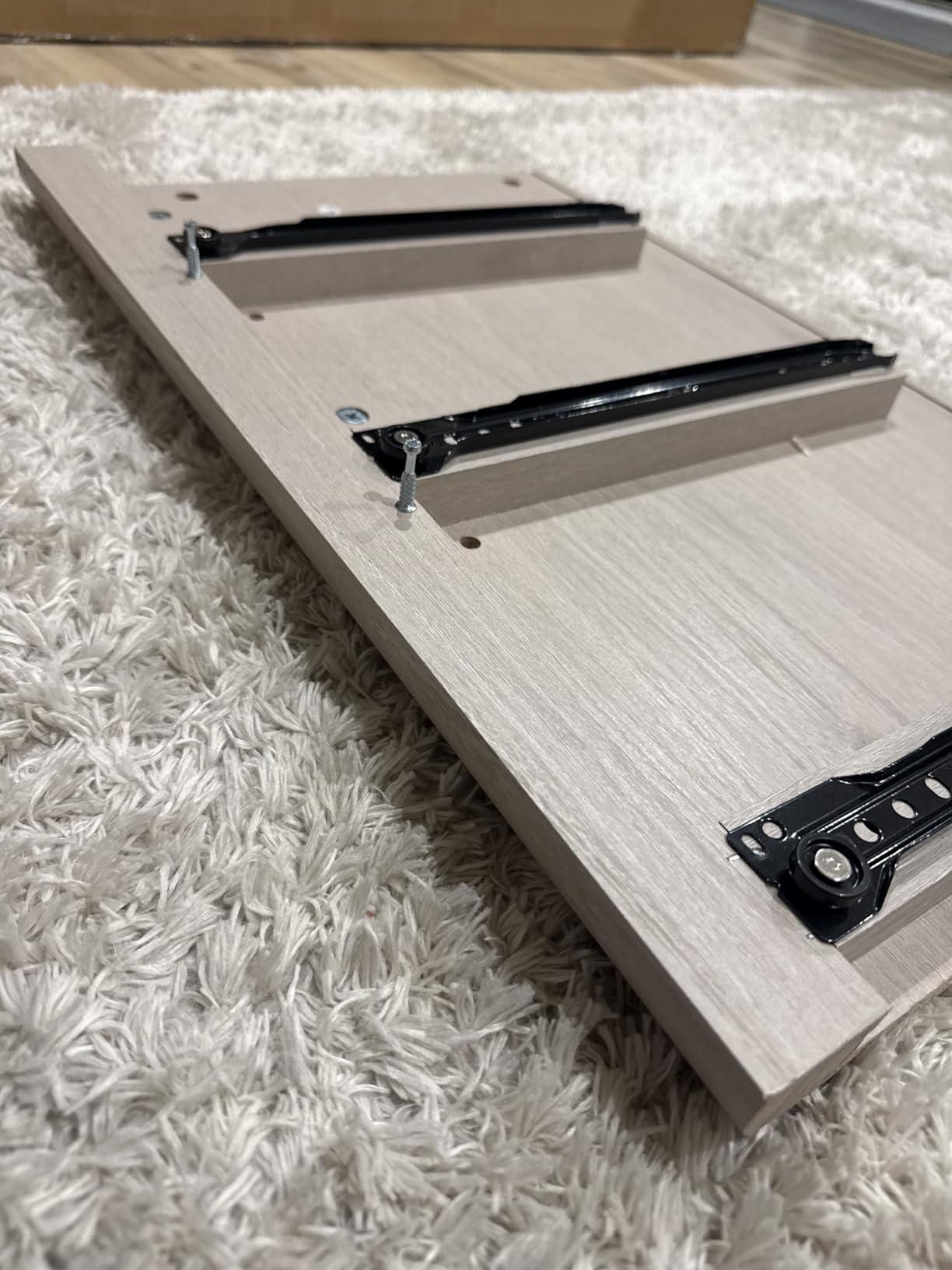 T4TREAM Fluted 3 Drawers Nightstand Set of 2, Oversized Extra Large Modern Side Table with Faux Marble Top, Curved Profile Design, Natural Oak customer photo 2