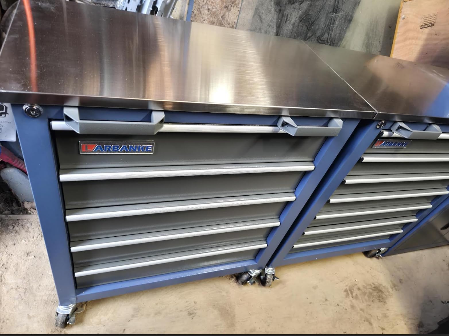 LARBANKE 3 Different Types Tool Chest Combination, Rolling Tool Chest with Stainless Countertop, Tool Cabinet with Connection Buckle, Wheels and Foot Pads, Portable Tool Box Inside customer photo 1