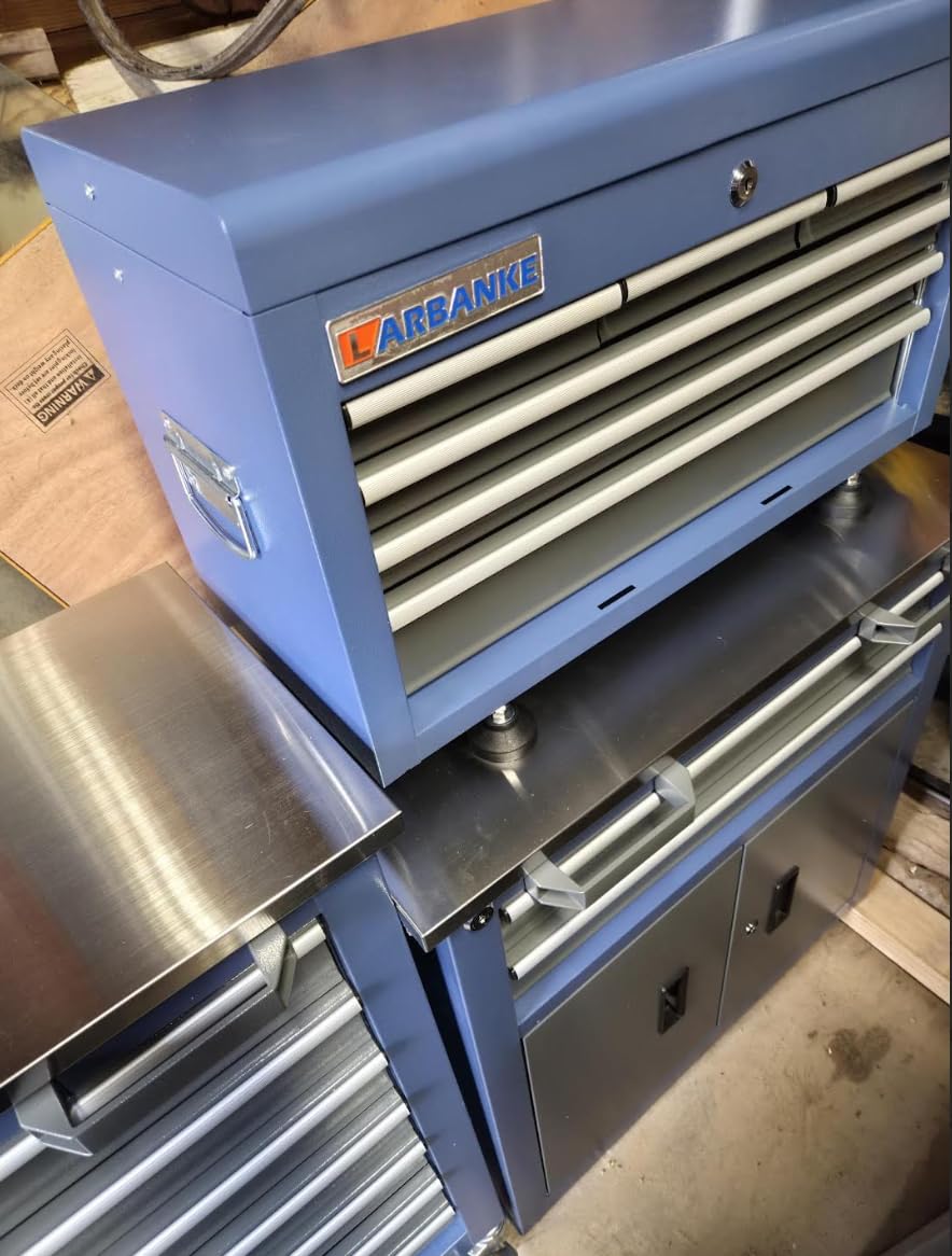 LARBANKE 3 Different Types Tool Chest Combination, Rolling Tool Chest with Stainless Countertop, Tool Cabinet with Connection Buckle, Wheels and Foot Pads, Portable Tool Box Inside customer photo 2