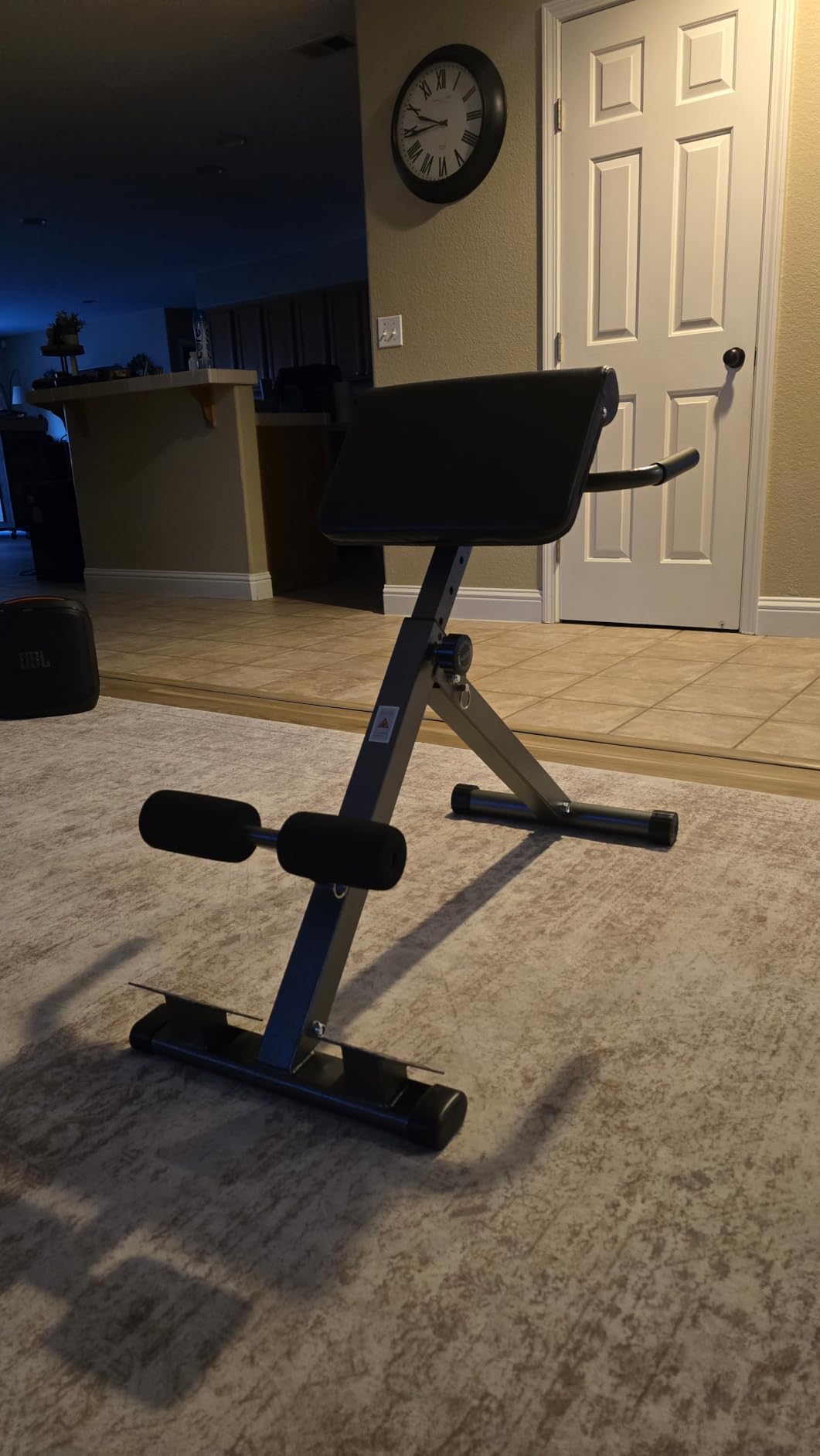Roman Chair Hyperextension Bench - Adjustable Back Extension Machine for Glutes, Hamstrings & Lower Back - Foldable Multi-Purpose Workout Equipment for Home Gym customer photo 1