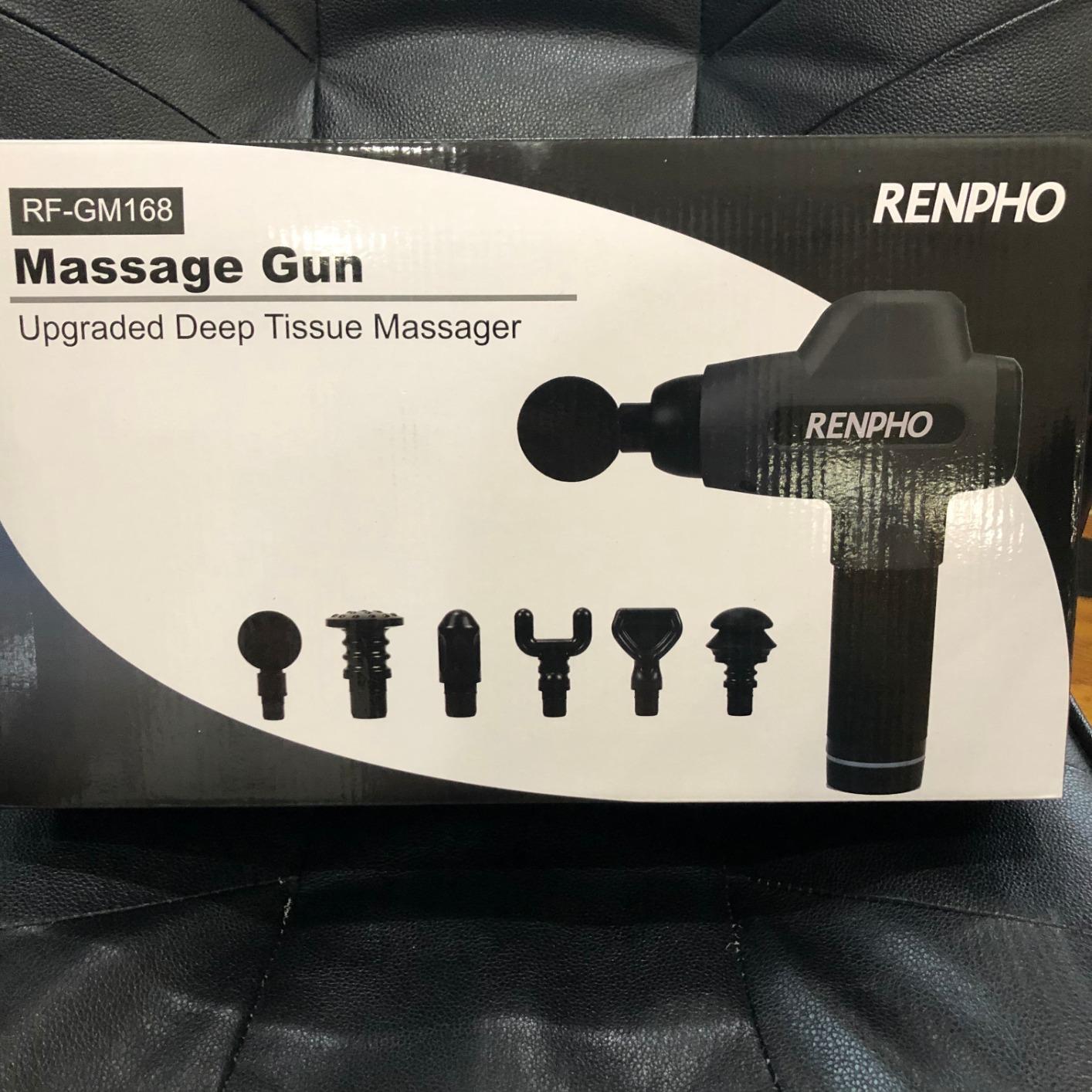RENPHO Active+ Percussion Massage Gun, 5 Adjustable Speeds for Back, Neck, Muscle Recovery - App Controlled Guided Courses, Carry Case customer photo 2
