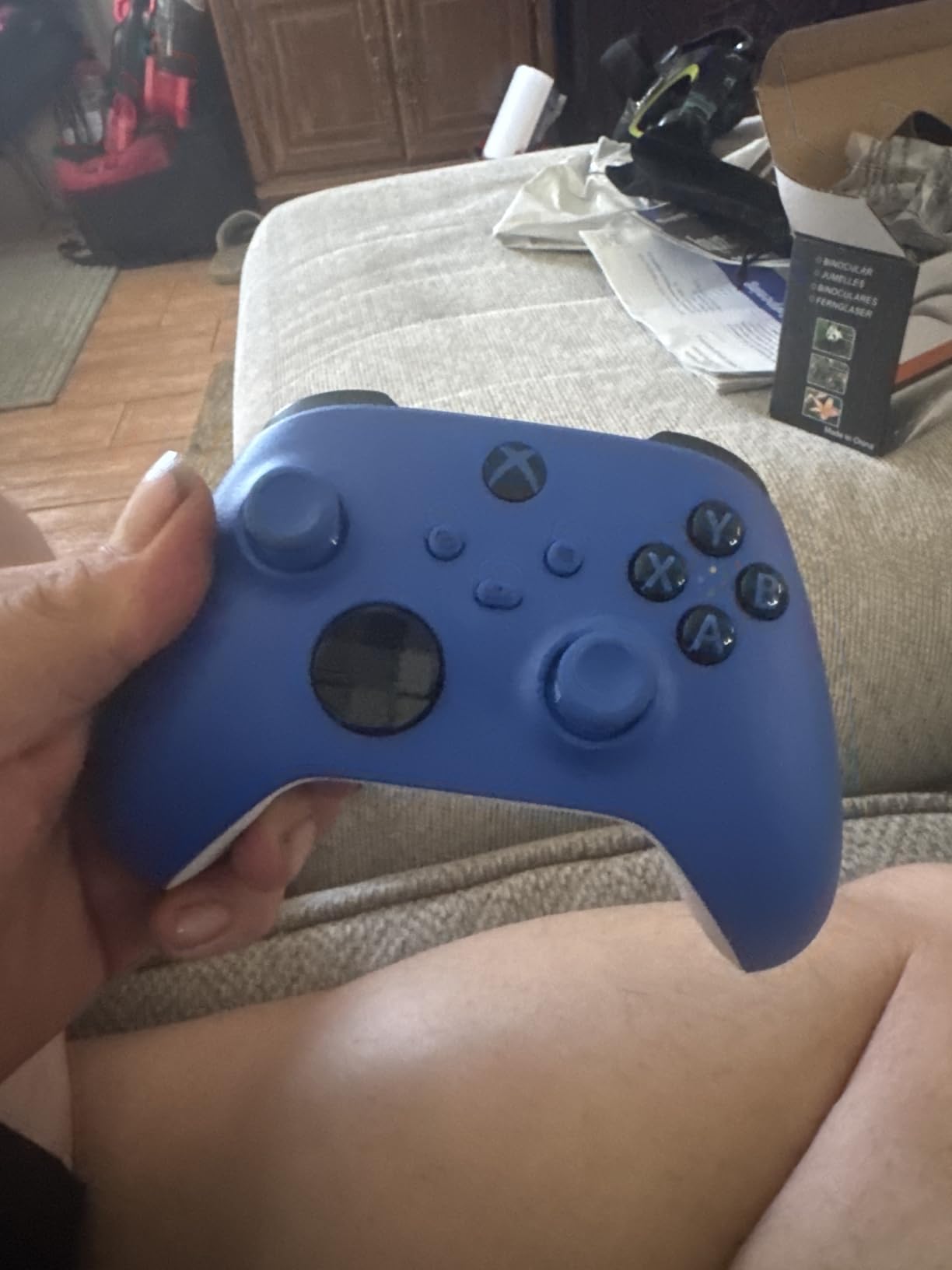 XBOX Wireless Gaming Controller | Shock Blue | Console, PC, & Android | Textured Grip | Wireless, Bluetooth, USB-C Connectivity customer photo 2