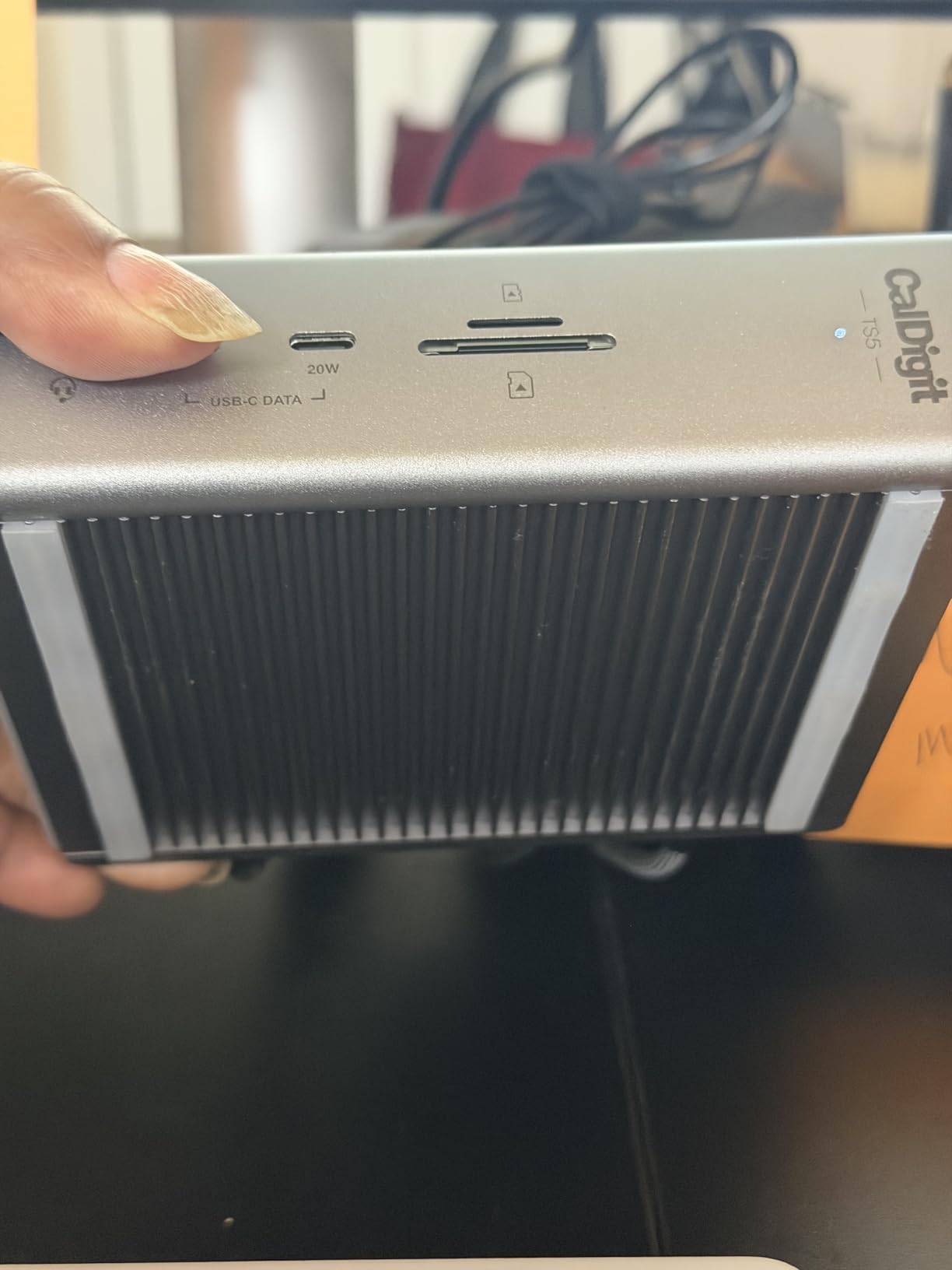 CalDigit TS5 Thunderbolt 5 Dock - 15 Ports, 140W Charging, 80Gb/s, Dual 8K@60Hz, SD/microSD UHS-II customer photo 2