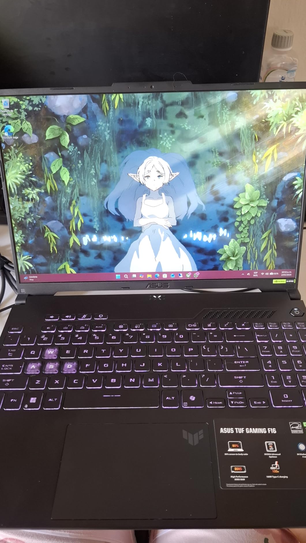 ASUS TUF Gaming F16 Gaming Laptop, 16” FHD+ 144Hz IPS-Level 16:10 Display, Intel® Core™ 5 210H, NVIDIA® GeForce RTX™ 4050, 16GB DDR5, 512GB PCIe Gen4 SSD, Wi-Fi 6, Win11 Home, FX607VU-SS53 customer photo 2
