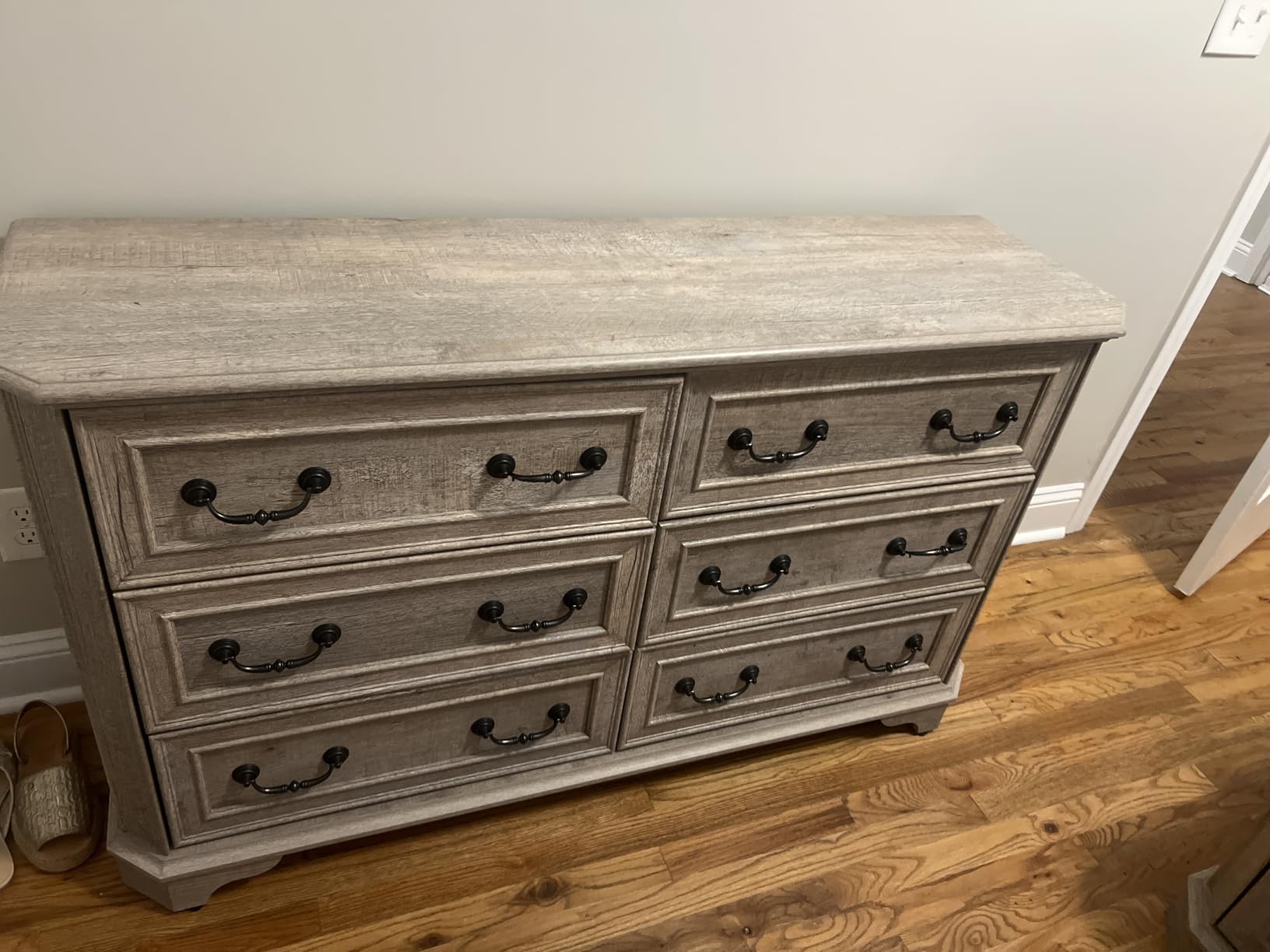 T4TREAM Farmhouse 6 Drawers Dresser for Bedroom, 54