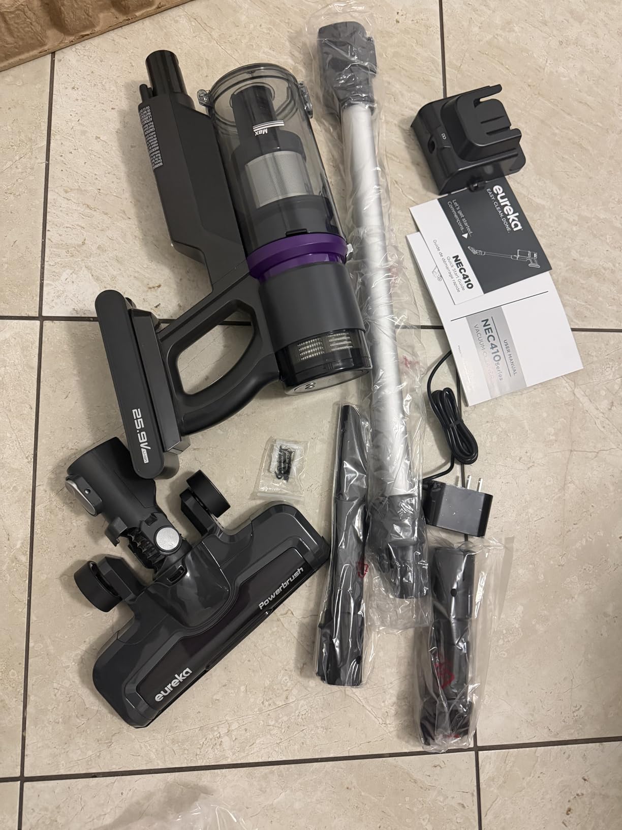Eureka Cordless Vacuum - 20.3kPa Powerful Suction, Detachable Battery, Up to 50-Min, 5.5 lbs Lightweight, 5-Stage HEPA Filtration for allergies, Ideal for Pet Hair & Hardwood & Carpet, ReactiClean 410 customer photo 1