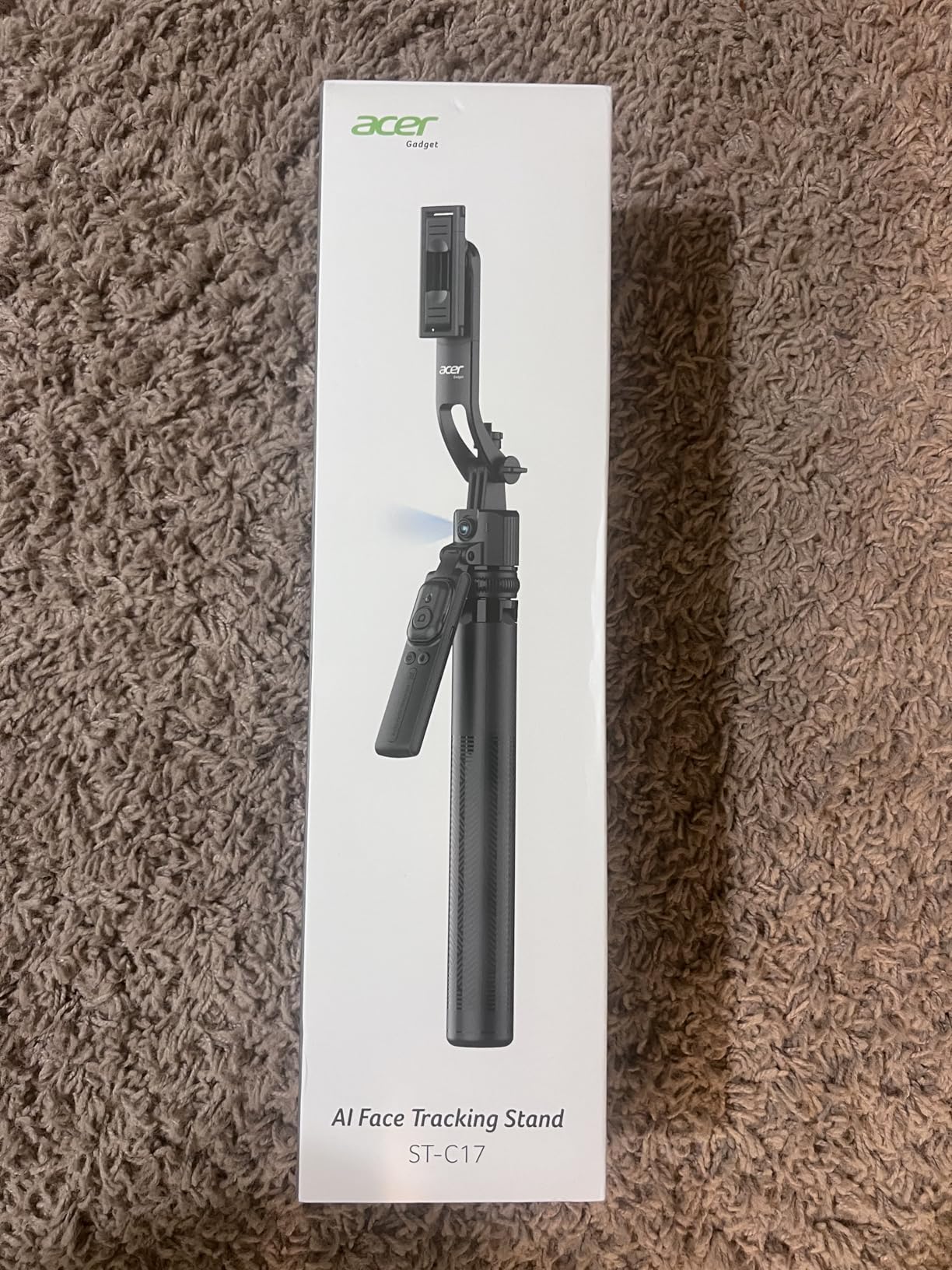 Acer Gadget Auto Face Tracking Tripod for iPhone/Cell Phone/Android/Camera with Light and Remote, 64