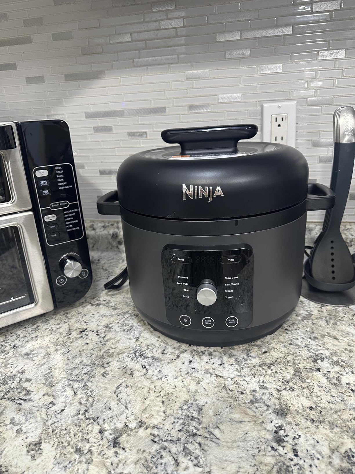 Ninja HyperHeat 9-in-1 Electric Pressure Cooker | 6.5 Qt Multi Cooker with Sear/Sauté, Slow Cooker, Rice Cooker, Sous Vide | 1200W | Fast Cooking, PFAS-Free Pot | Stone Purple | PC201SP customer photo 2