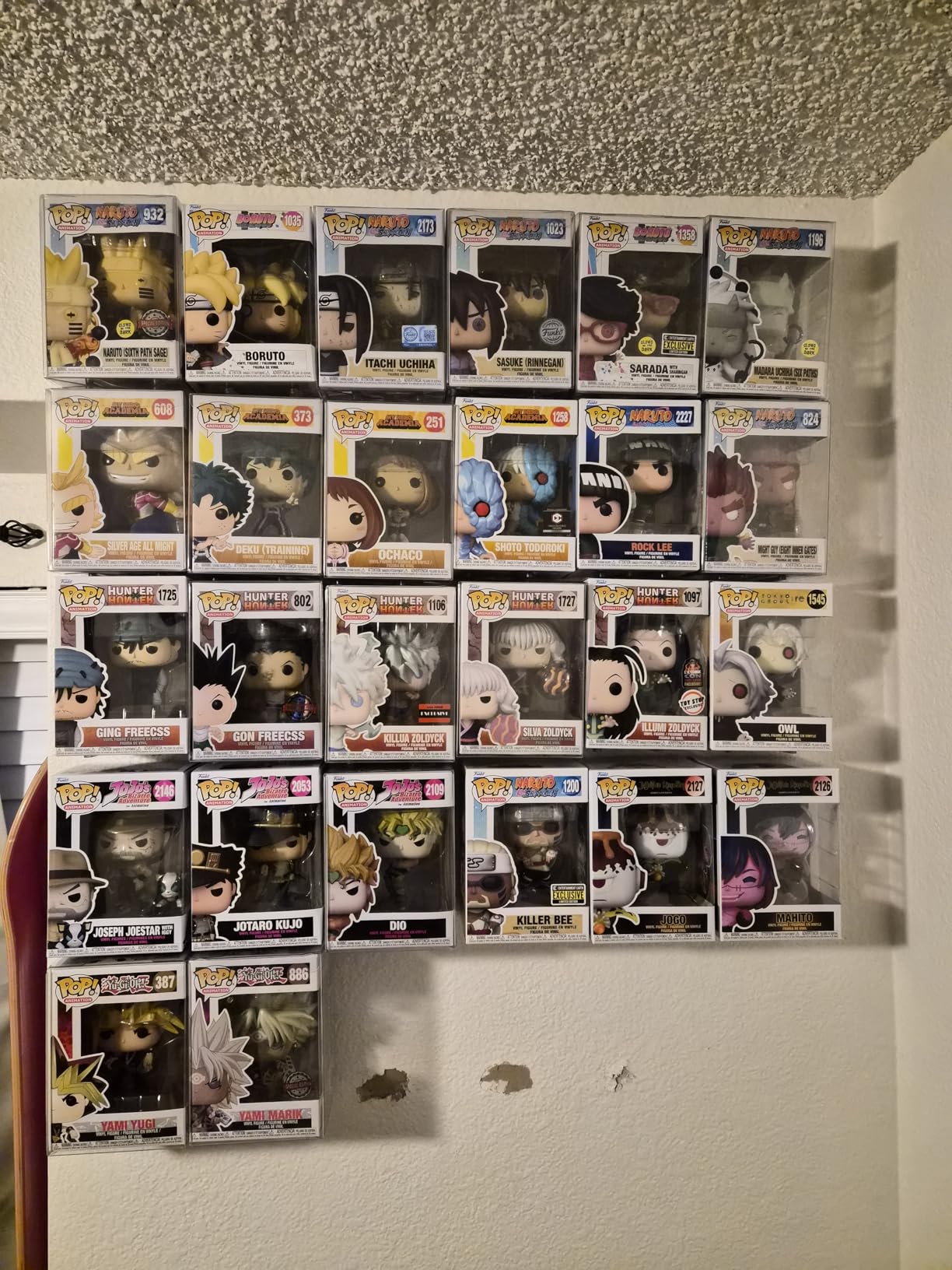 Modern JP Adhesive Display Shelf for Funko Pop Boxes (32-Pack) - Clean Mount for Funko Pop Display - Easy Adhesive Install - Box-Safe, No-Drill Setup - Clear customer photo 1