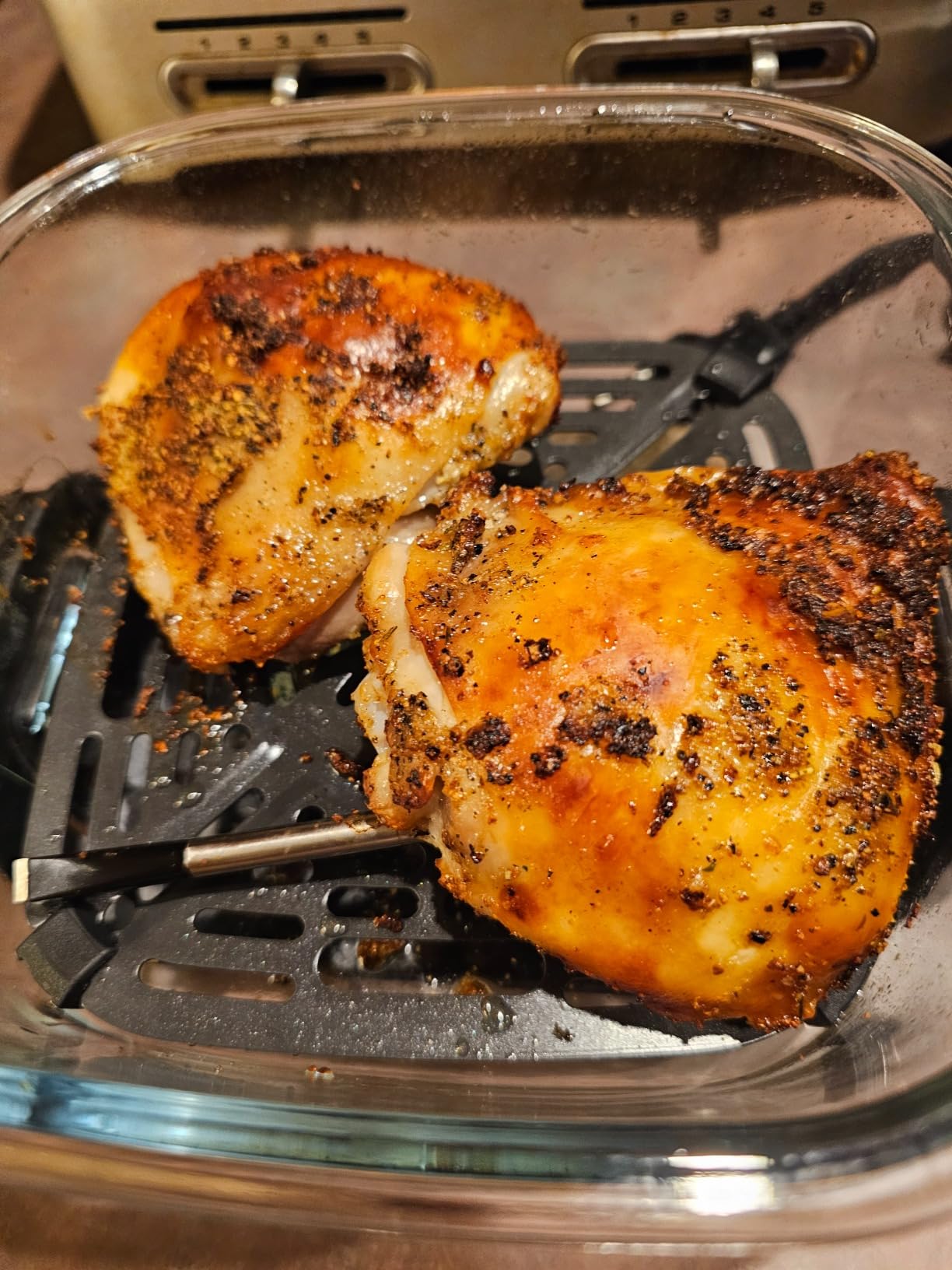 Ninja Crispi 4-in-1 Glass Air Fryer, 450F, Non-Toxic, 4QT & 6-Cup Glass Containers w/Lids, Microwave, Freezer, Dishwasher Safe, Max Crisp, Air Fry, Bake, Recrisp, Frosted Lilac, FN101PR customer photo 1