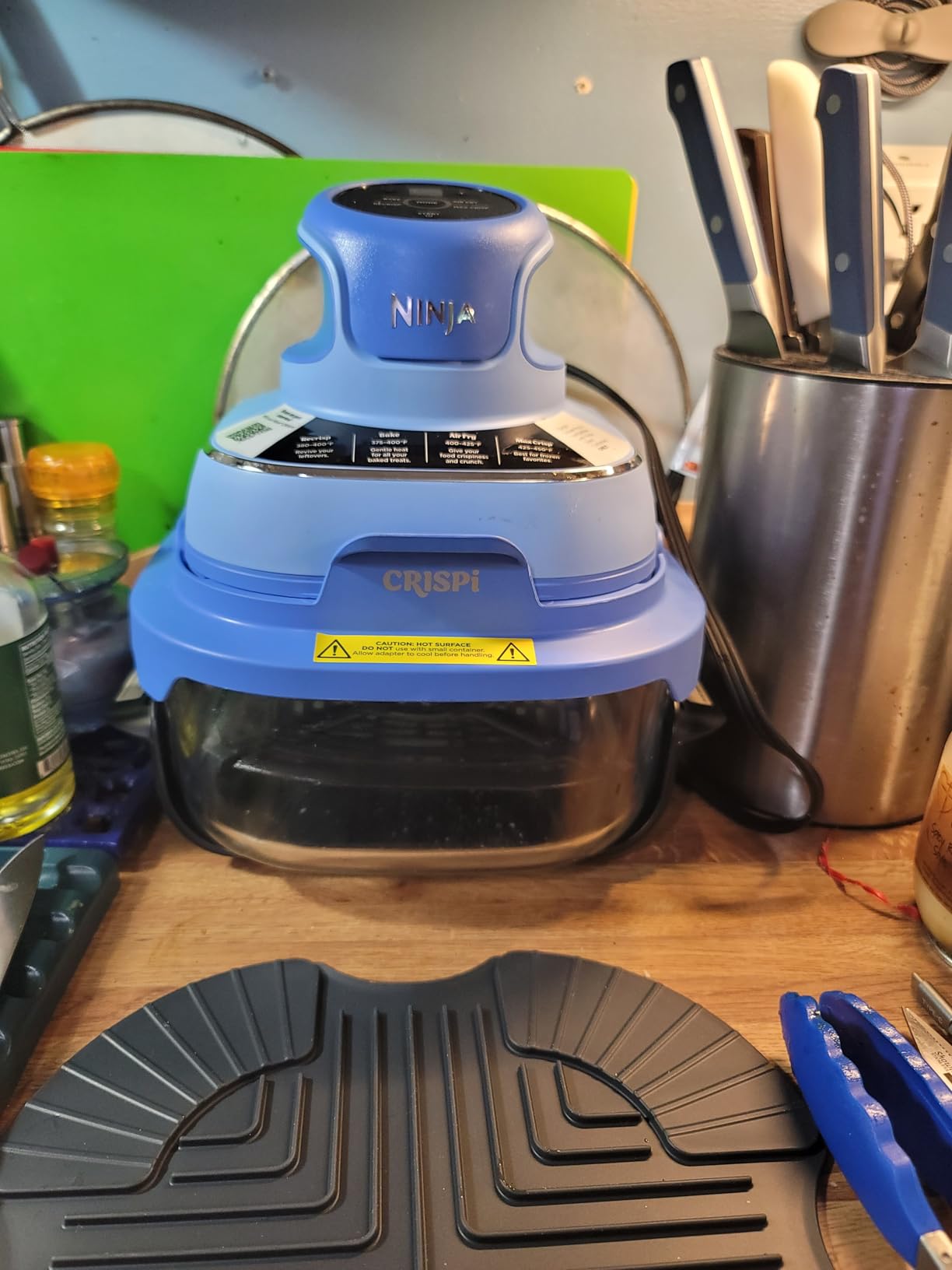 Ninja Crispi 4-in-1 Glass Air Fryer, 450F, Non-Toxic, 4QT & 6-Cup Glass Containers w/Lids, Microwave, Freezer, Dishwasher Safe, Max Crisp, Air Fry, Bake, Recrisp, Frosted Lilac, FN101PR customer photo 2