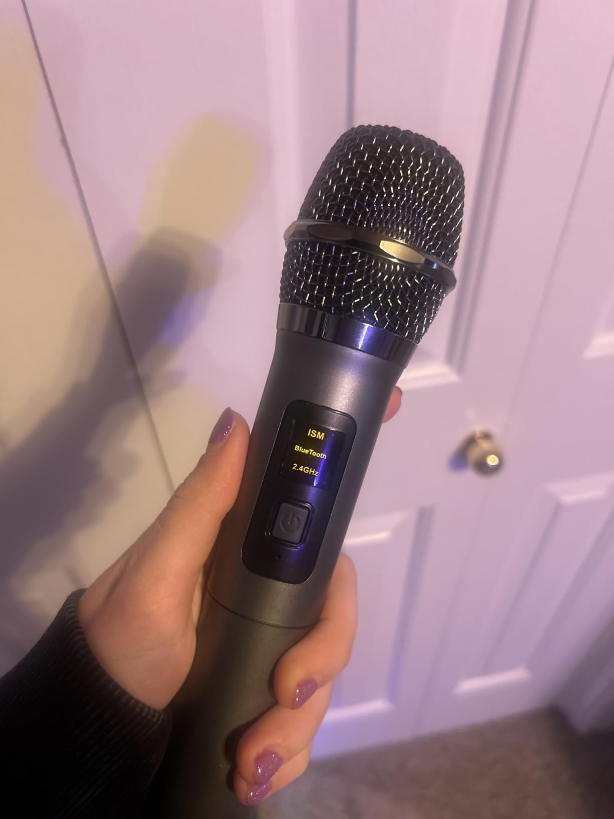Karaoke Machine with 2 Wireless Rechargeable Microphones: Portable Bluetooth Speaker for Adults & Kids - PA System with Lights Supports TWS/TF Card/USB/AUX for Home Party customer photo 2