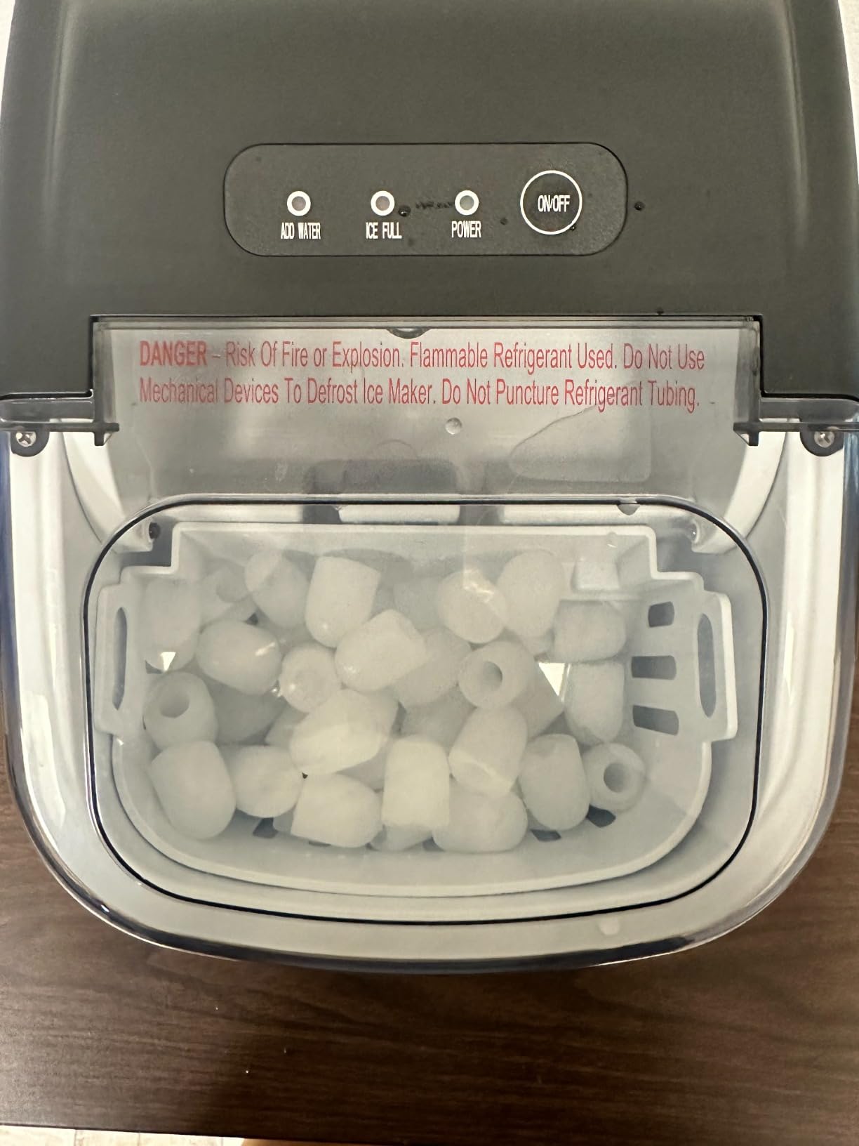 Antarctic Star Ice Maker Countertop, 8 Bullet Ice Cubes in 6 Mins, 26.5 lbs/Day, Self-Cleaning, 2 Sizes, Ultra-Quiet for Home/Kitchen/Camping/RV customer photo 2