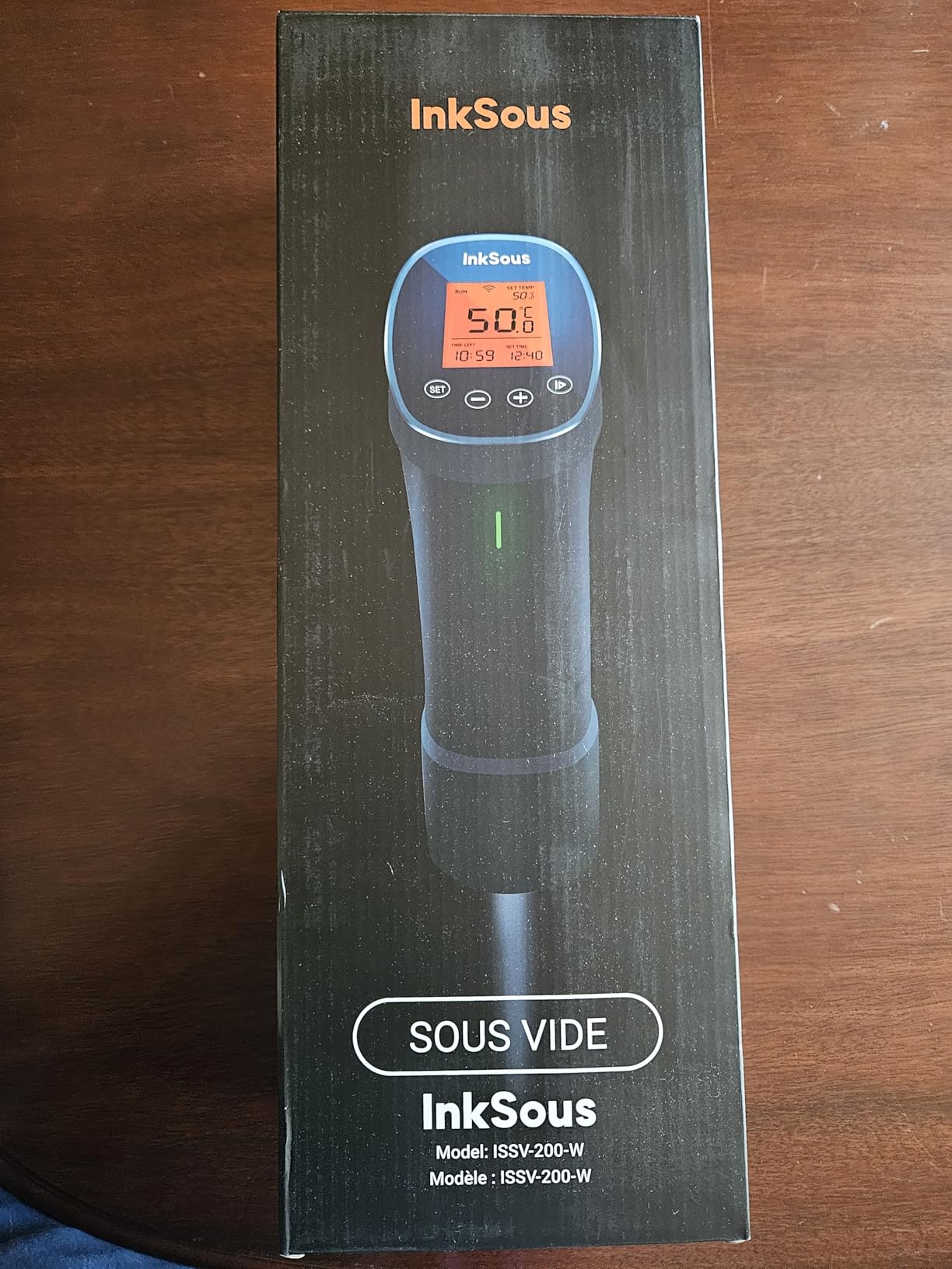 WIFI 2.4G Sous Vide Cooker 1000W Immersion Circulator with APP 14 Recipes, Alarm, Calibration & Timer, 3D Water Fast Heating Ultra-Quiet Sous Vide Machine ISSV-200-W customer photo 1