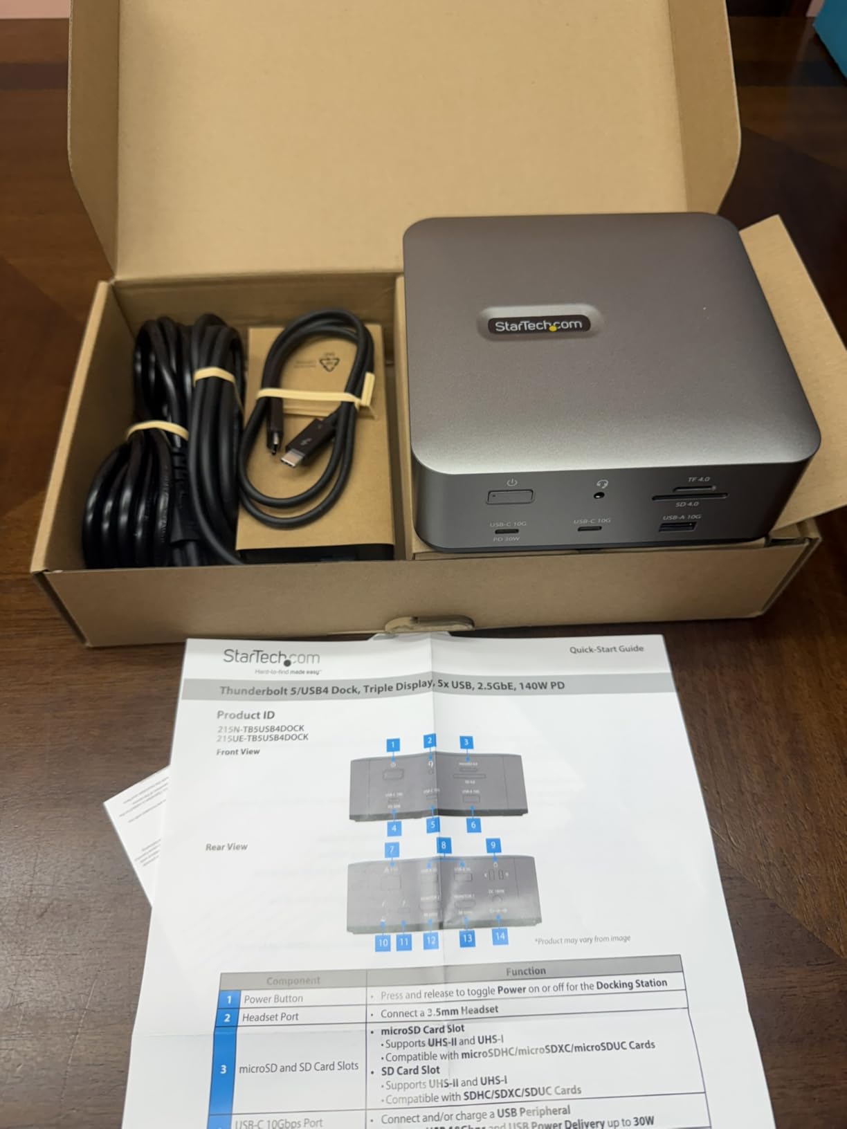 StarTech Thunderbolt 5 Dock - Dual 8K 60Hz, Triple 4K for Windows, Up to Dual 6K 60Hz for Mac, 120Gbps, 140W PD customer photo 2
