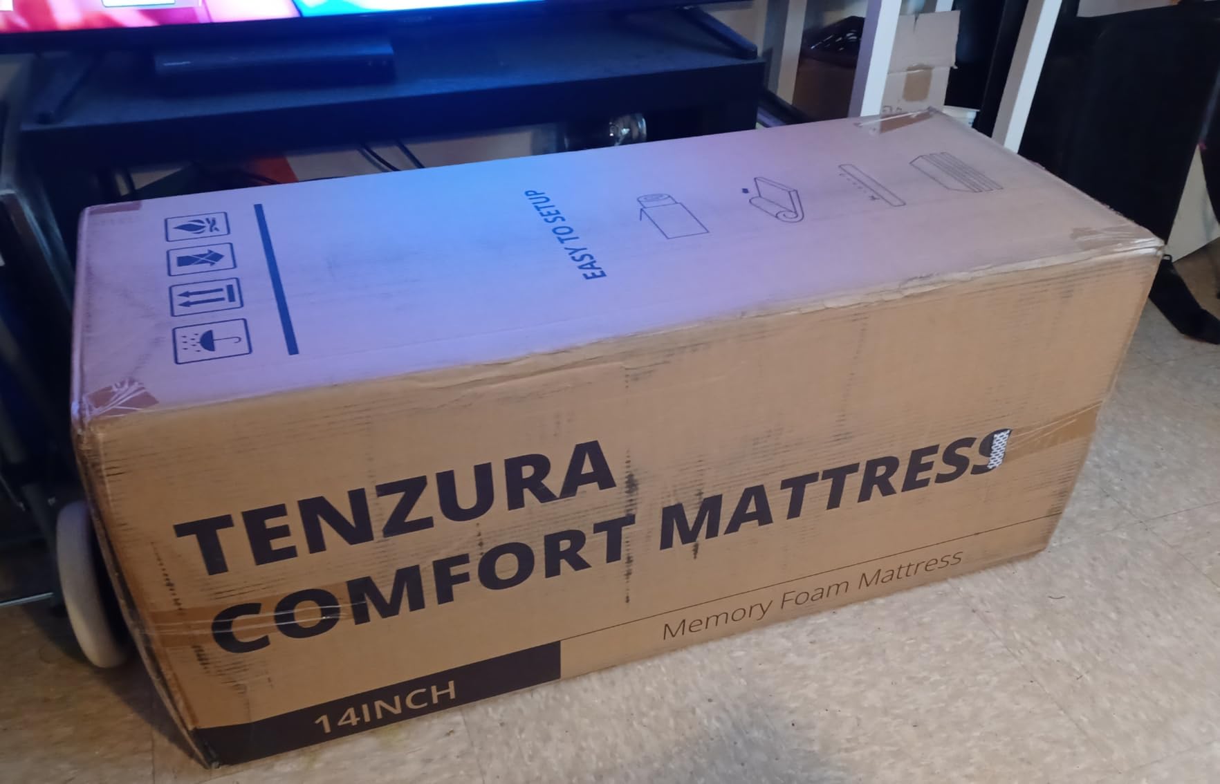 EGOHOME 12 Inch Queen Hybrid Mattress in a Box, Copper Gel Memory Foam for Cool Sleep, Fiberglass-Free, Pressure Relieving, Medium Firm, CertiPUR-US Certified customer photo 2