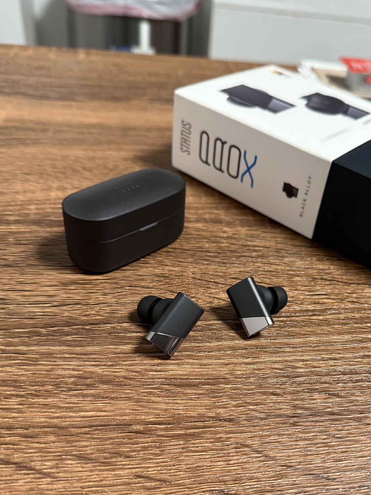 Status Pro X Wireless Earbuds, Triple Speaker Driver, Hi-Res Audio with LDAC, 52dB ANC, 6 Beamforming Mics with VoiceLoom AI for Clearest Calls (Black Alloy) customer photo 1