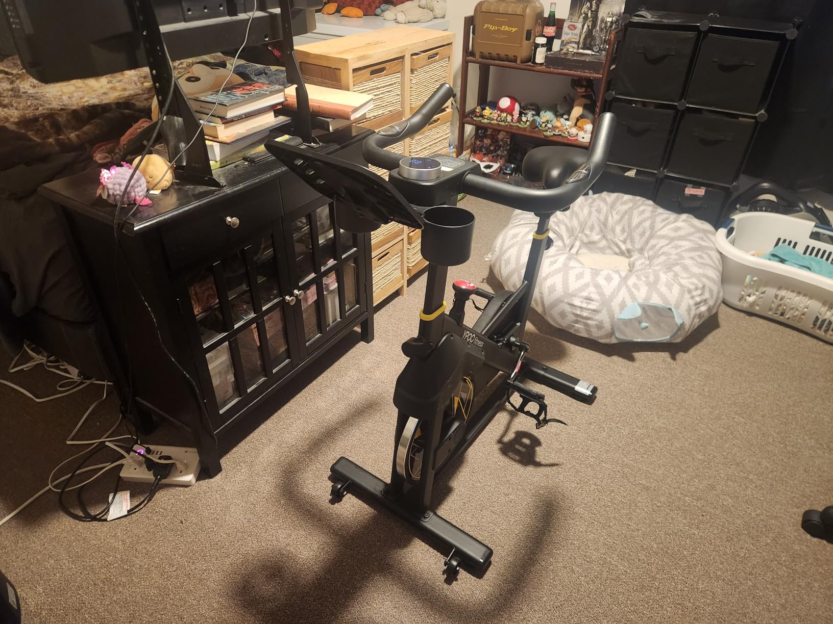 YPOO Exercise Bike Adjustable Magnetic Resistance 330LBS,APP Courses customer photo 2