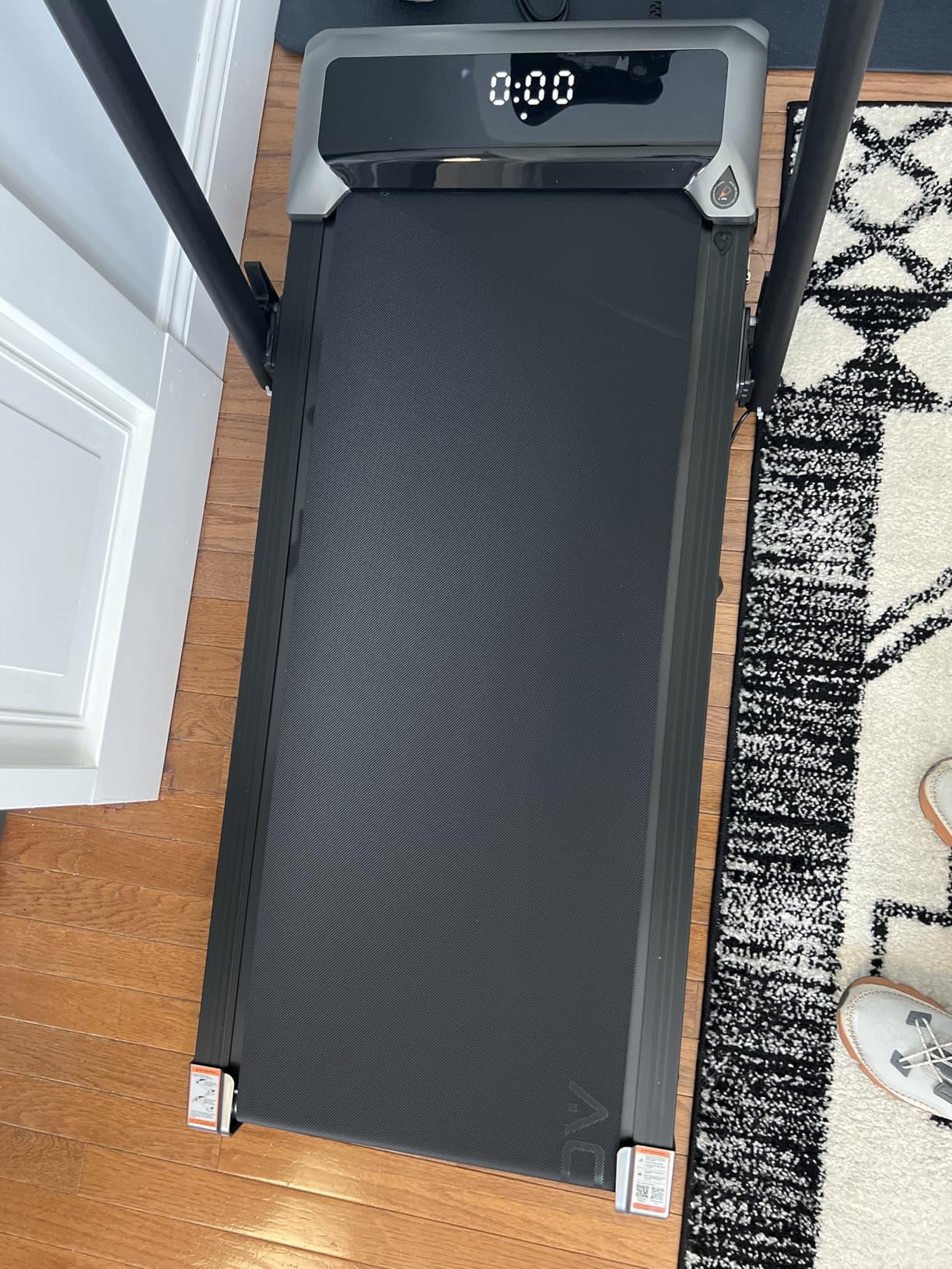 Acezoe Walking Pad with 12% Incline & Height-Adjustable Handlebar, 5-in-1 Foldable Treadmill for Home & Office, Portable Under Desk Treadmill with LED Display & App Control customer photo 2