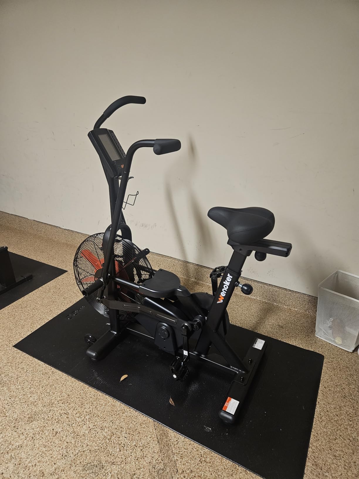 Wenoker Exercise Bike, Air Bike with Smart APP, ISCC PLUS Certified, Dual Action Handlebars Stationary Fan Bike 350LBS Capacity for Home Gym HIIT Full Body Workout customer photo 2