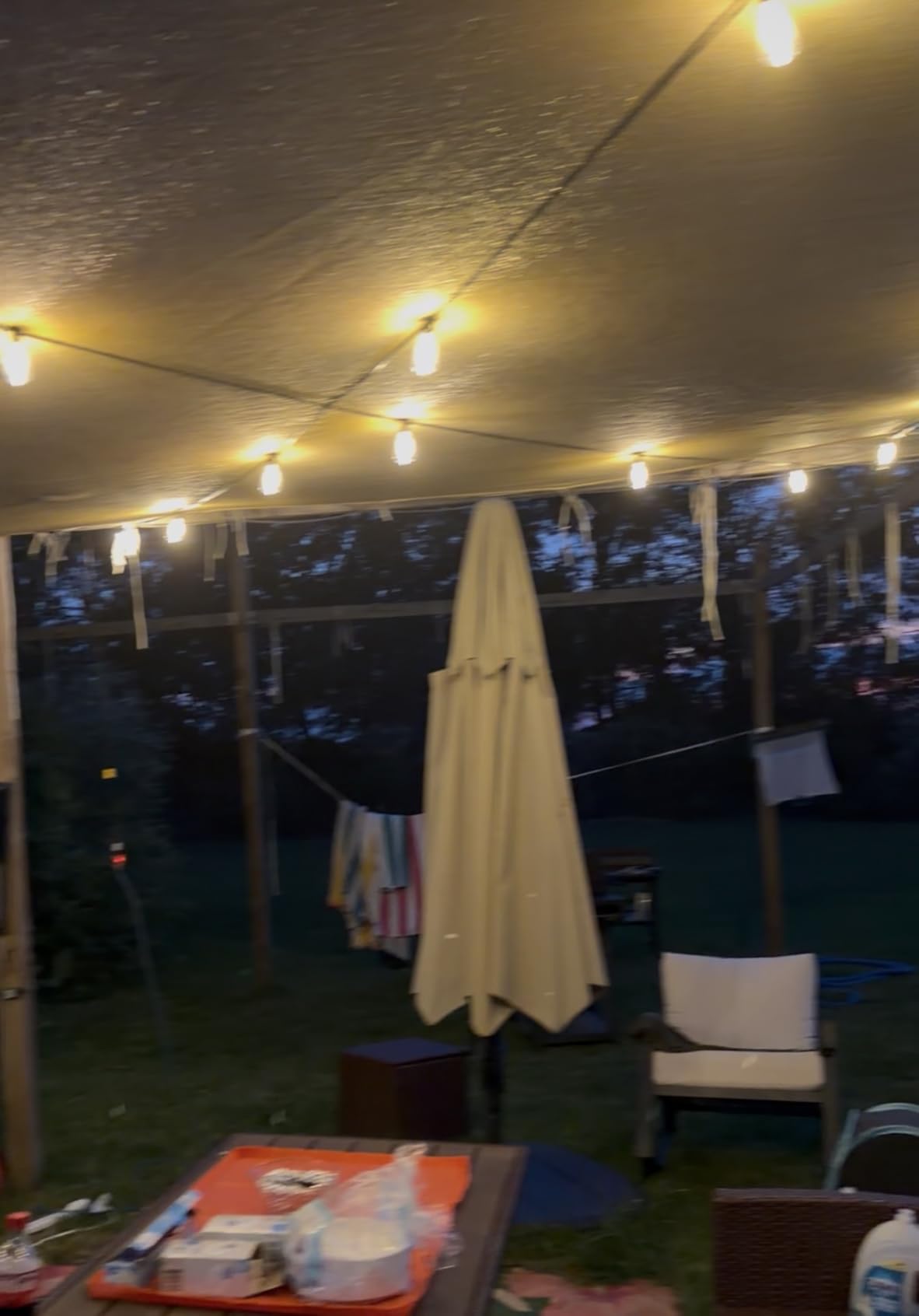 addlon 100FT LED Outdoor String Lights with APP Control Waterproof Patio Lights with Shatterproof ST38 Bulbs, Dimmable Outside Hanging Light Connectable for Porch, Backyard, Bristo, Garden customer photo 1