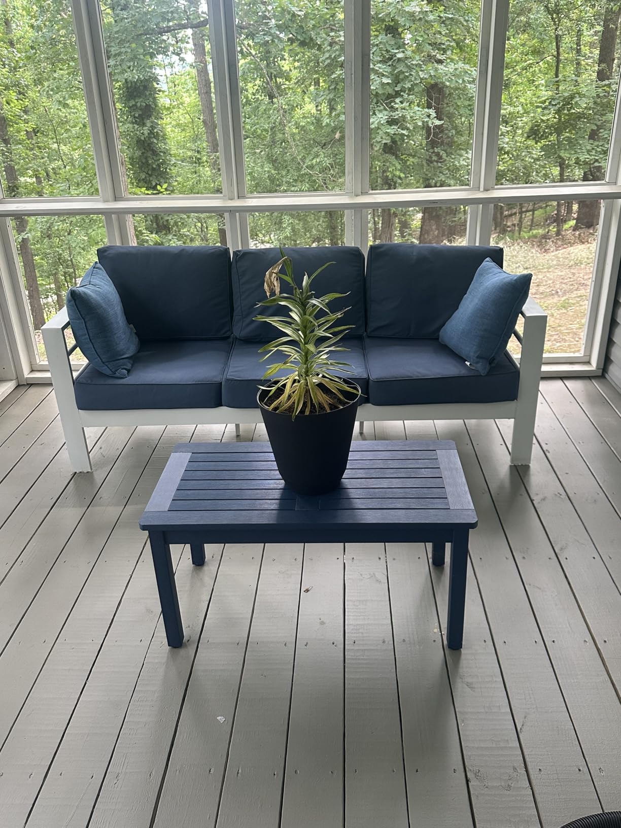 LUE BONA Outdoor Coffee Table Rectangle, 42.5