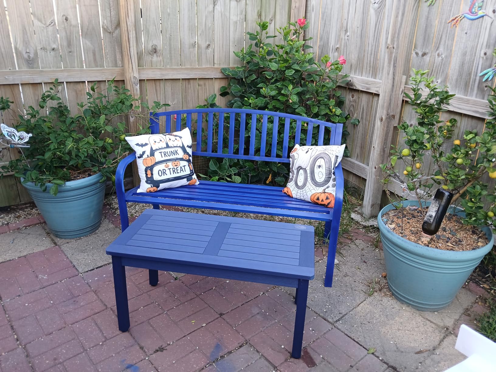 LUE BONA Outdoor Coffee Table Rectangle, 42.5