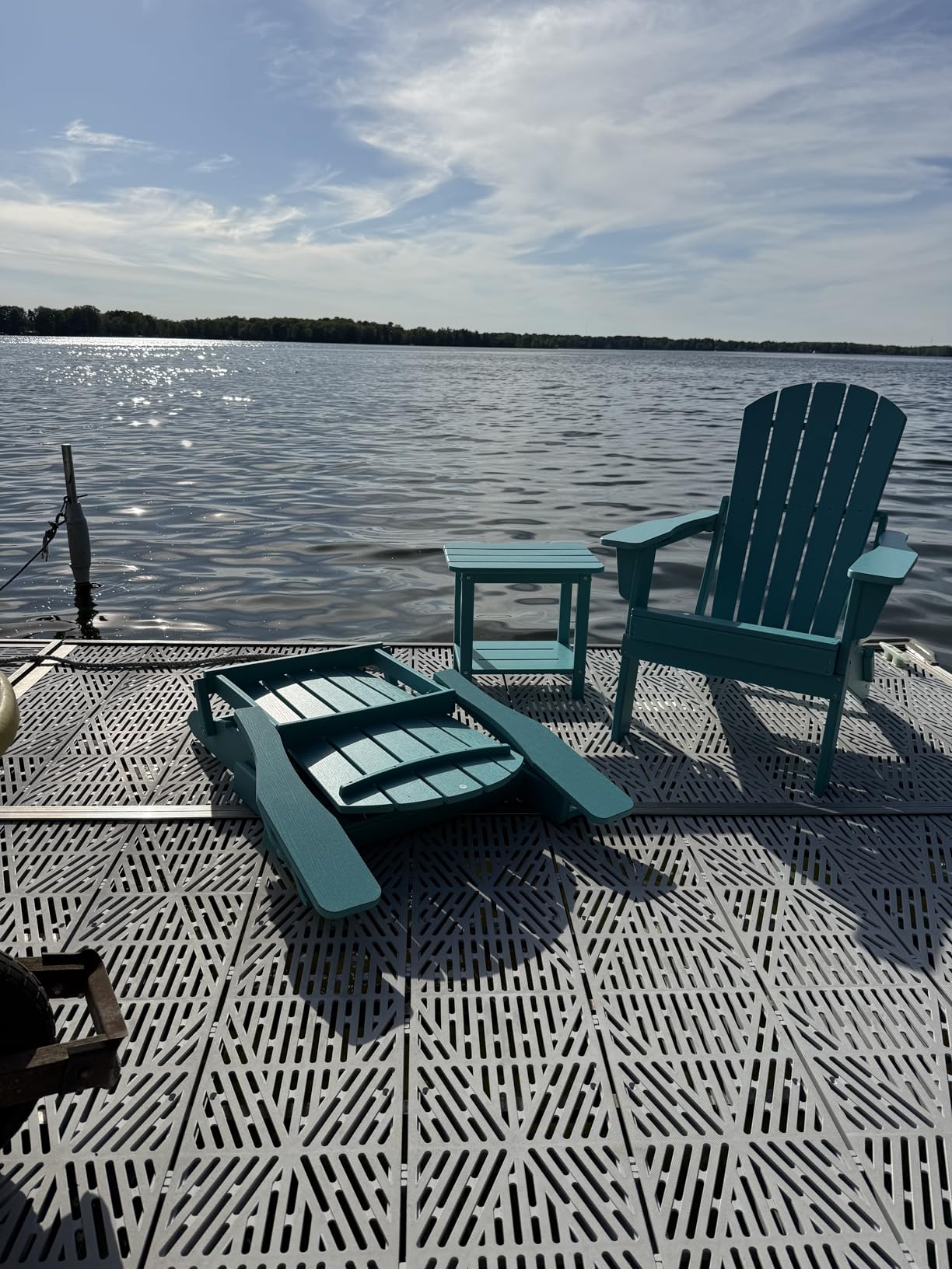 3-Piece Folding Adirondack Chair Set - 38