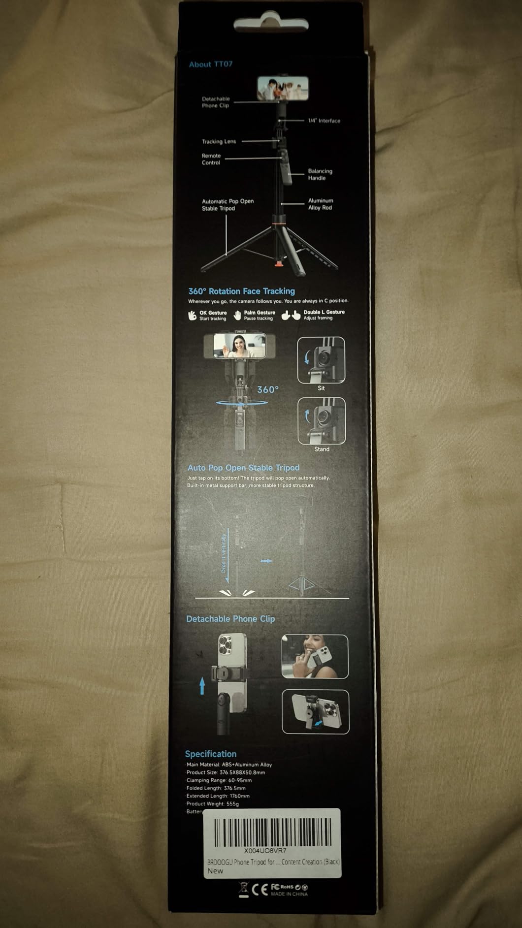 Content Creator Essentials Tripod for iPhone with Light & 2 Wireless Microphones, 71