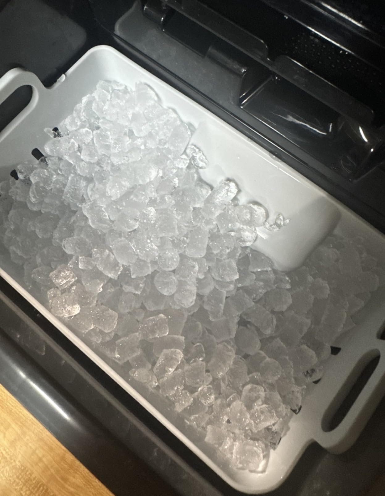 Typhur Fast Nugget Ice Maker Countertop, Chewable Pebble and Pellet Ice Machine with Self-Cleaning Pump and 8-Pack Cleaners, 35lbs/24H Crushed Ice for Kitchen, Bar, RV, Outdoor (Black Stainless Steel) customer photo 2