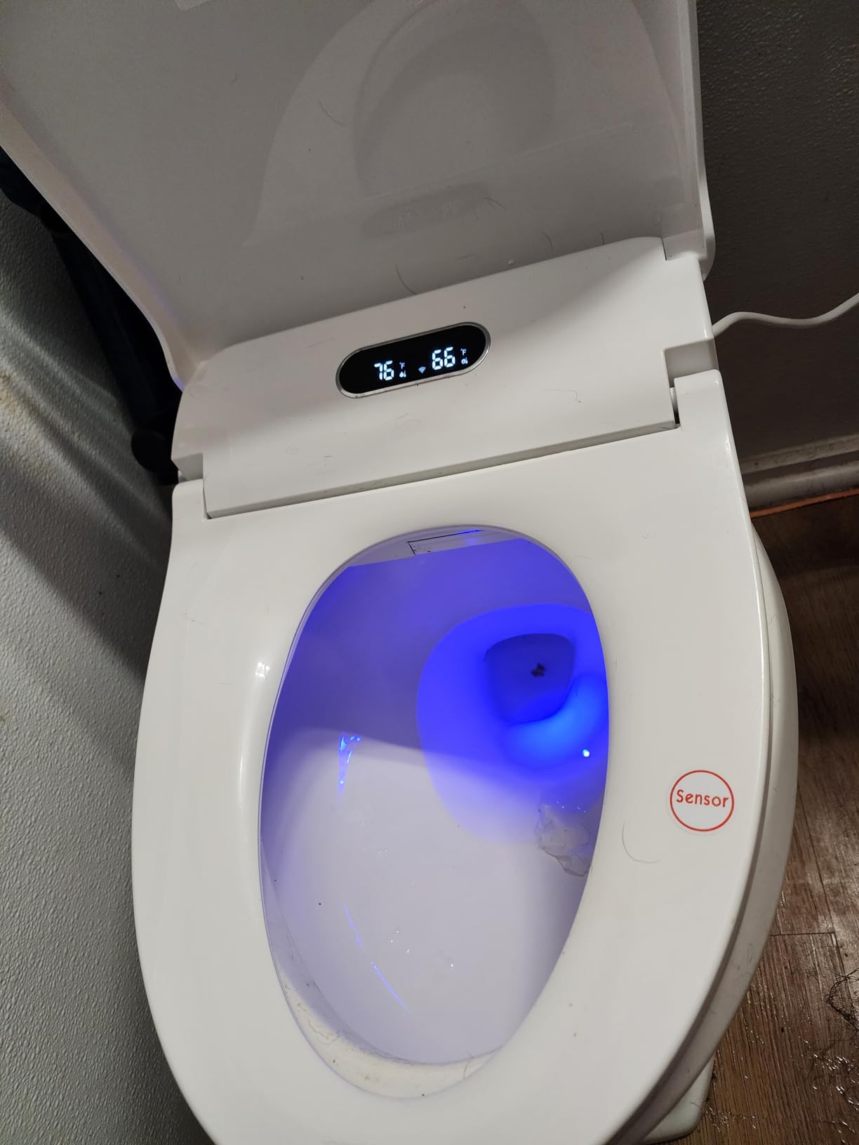 Rainsworth Smart Bidet Seat with Dual User Memory, Instant Heat & Auto-Dry Cycle - Adjustable Heated Seat, Warm Water, Stainless Nozzles, Remote & Knob Control for Elongated Toilets customer photo 1