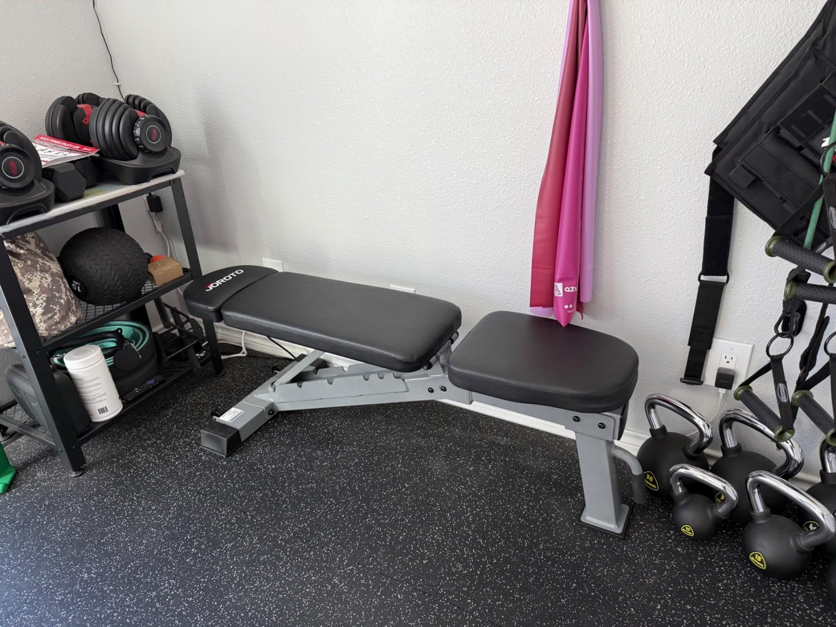 JOROTO Adjustable Weight Bench for Home Gym, Heavy-duty 1300LB Capacity | Strength Training, Bench Press, Decline, Incline, 34