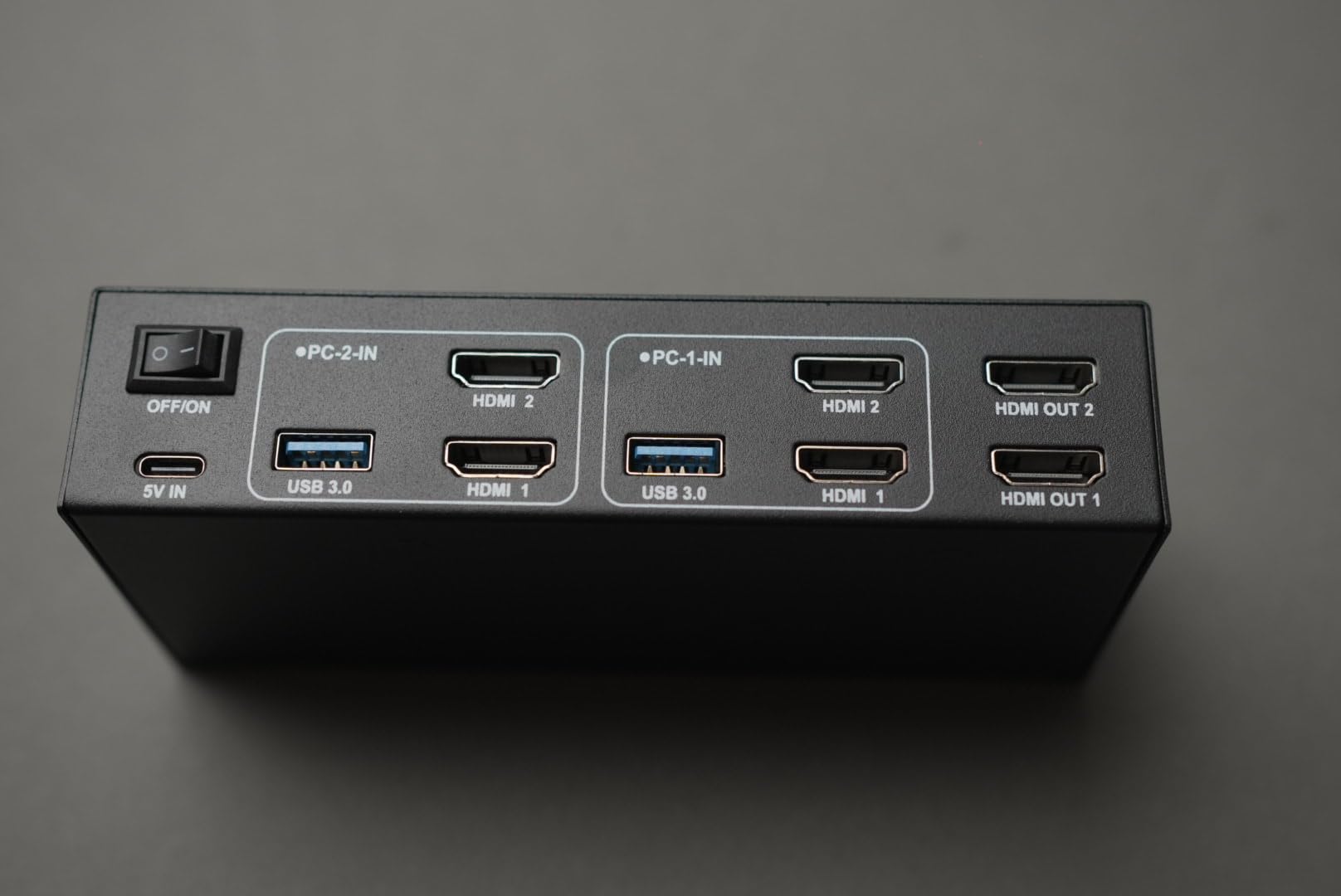 HDMI KVM Switch 2 Monitors 2 Computers, 4K@60Hz USB KVM Switches Dual Monitor with 4 USB 3.0 Ports Sharing Keyboard Mouse Printer, Monitors Switch for 2 Computers, HDMI Switcher 2 in 2 Out customer photo 2