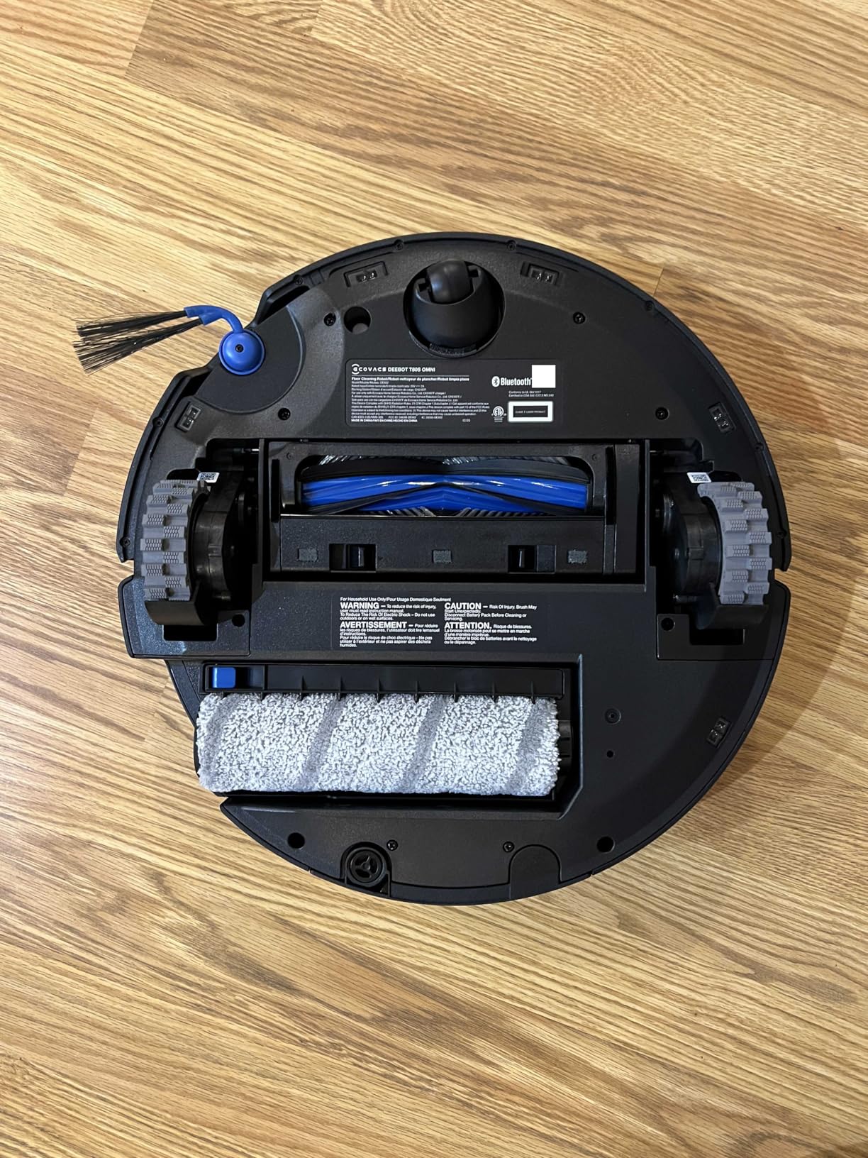 ECOVACS DEEBOT T90 PRO OMNI Robot Vacuum and Mop, 30,000Pa Suction, Instant Self-Cleaning OZMO Roller Mop, TruEdge Deep Edge Cleaning, ZeroTangle, Hot Water Wash & 145°F Air Dry, AI Obstacle Avoidance customer photo 1