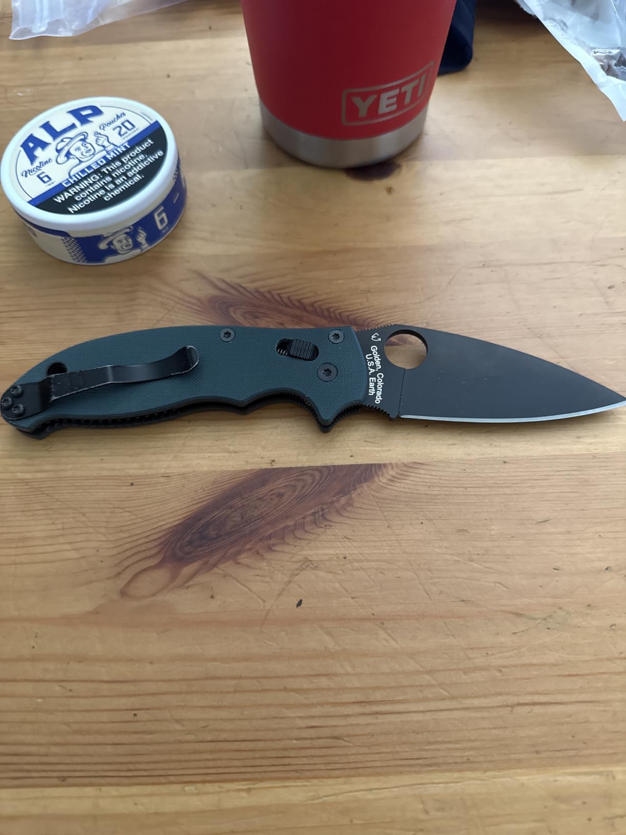 Spyderco Manix 2 Folding Pocket Knife with 3.3
