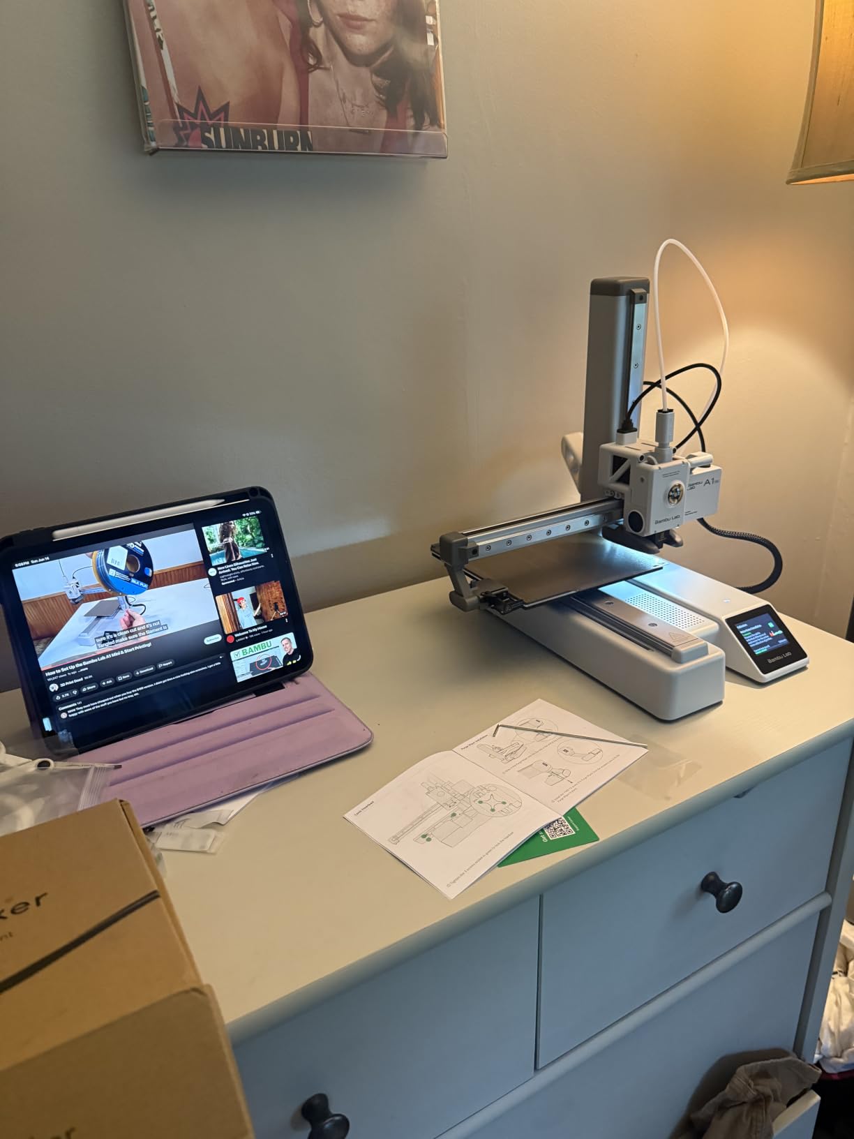 Bambu Lab A1 mini 3D Printer + LED Lamp Kit, Ready-to-Use for Beginners | Beginner-Friendly Ecosystem with MakerWorld Model Library,Full-Auto Calibration & Active Flow Rate Compensation, ≤48 dB Quiet customer photo 1