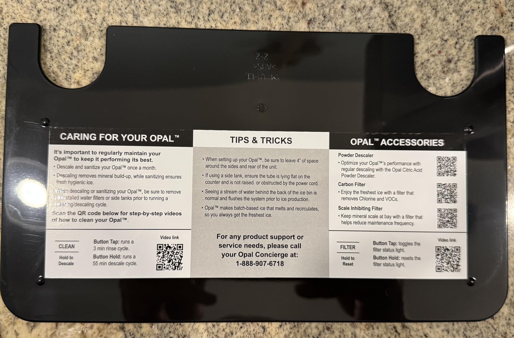 GE Profile Opal Ultra Countertop Nugget Ice Maker, 1 Gallon XL Side Tank, 38 lbs/Day, Nugget Pellet Ice Machine, Scoop Included, WiFi Smart Connected, Black Stainless Steel customer photo 1