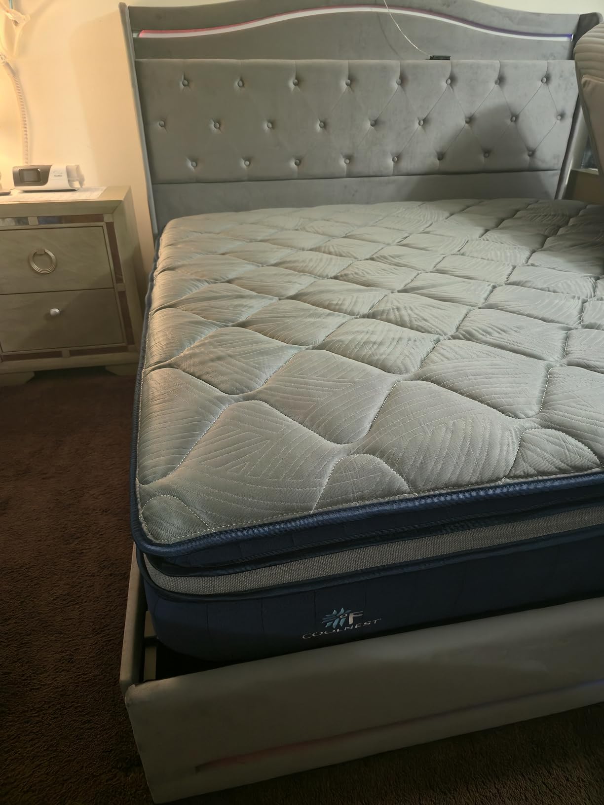 Sweetnight CoolNest 14 Inch King Size Mattress, Hybrid King Mattresses with DuoSense Pillow Top & Memory Foam for Feels up to 8 Degrees Cooler, Medium Firm Mattress for Pressure Relief CertiPUR-US Certified customer photo 2