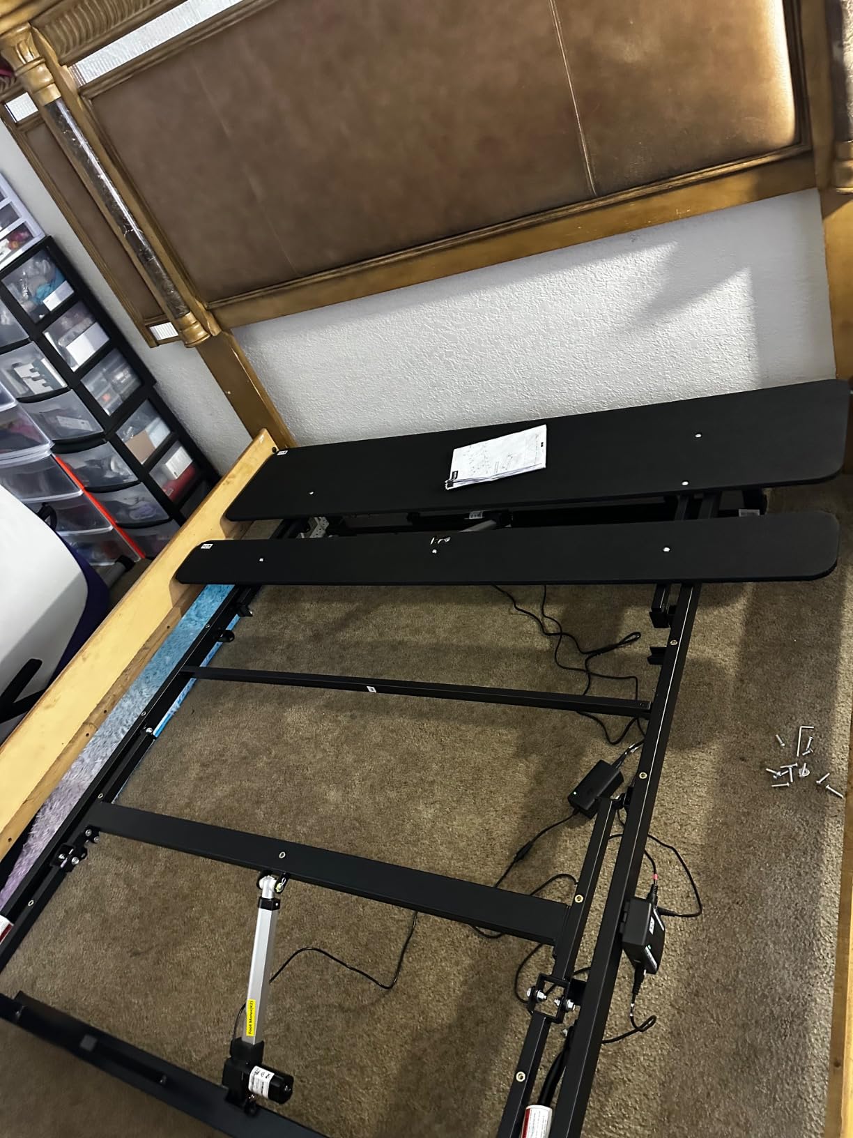 Mixcous Adjustable Bed Base Queen Size with Zero Gravity & Anti-Snore, Electric Bed Frame with Head & Foot Incline, Quiet Motor, Wireless Remote, Heavy Duty Metal Frame, Easy Assembly customer photo 1