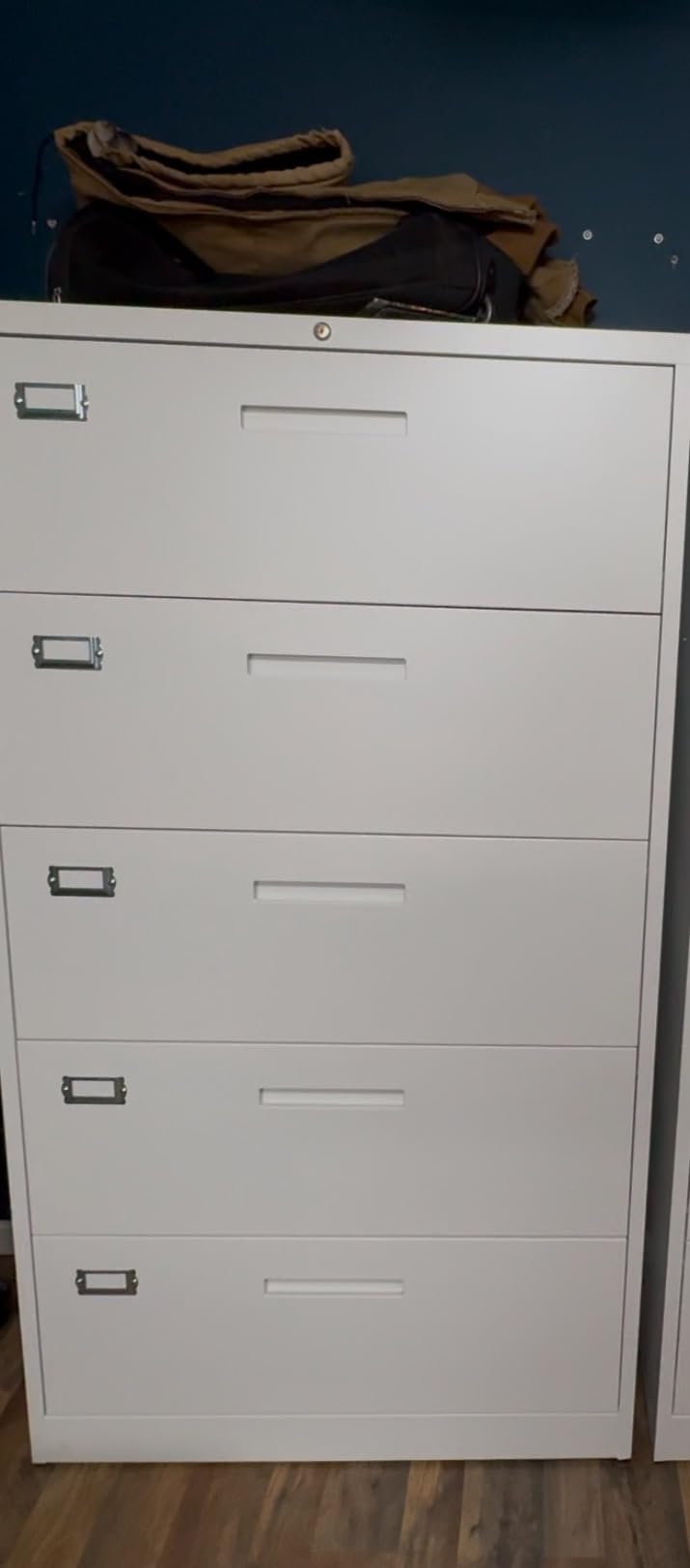 Letaya 4 Drawer File Cabinets with Lock, Metal Lateral Filing Storage Cabinet Printer Stand, Black Steel Home Office Cabinet for Hanging Files Letter/Legal/A4 Size customer photo 1