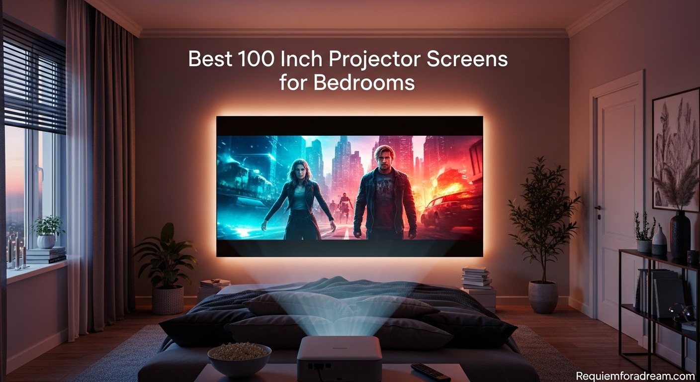 Best 100 Inch Projector Screens for Bedrooms