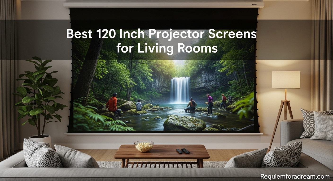 Best 120 Inch Projector Screens for Living Rooms