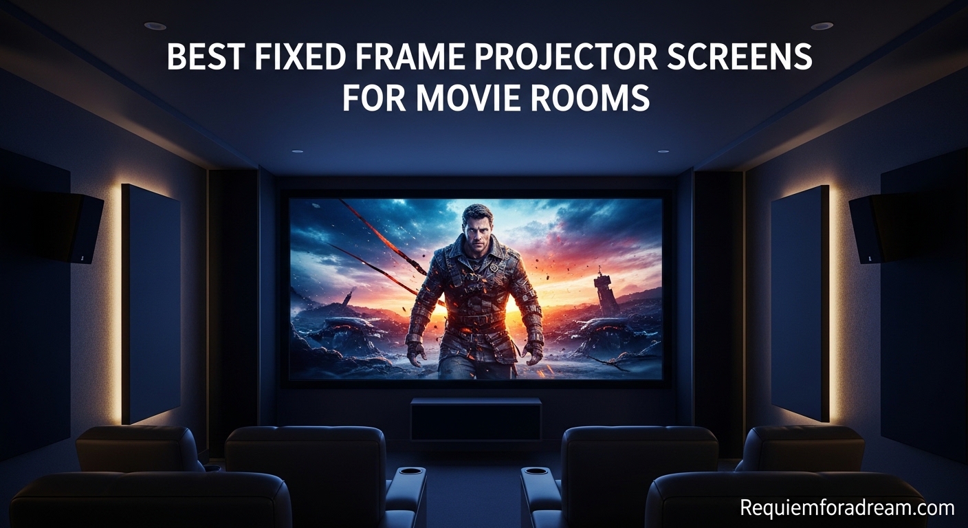 Best Fixed Frame Projector Screens for Movie Rooms